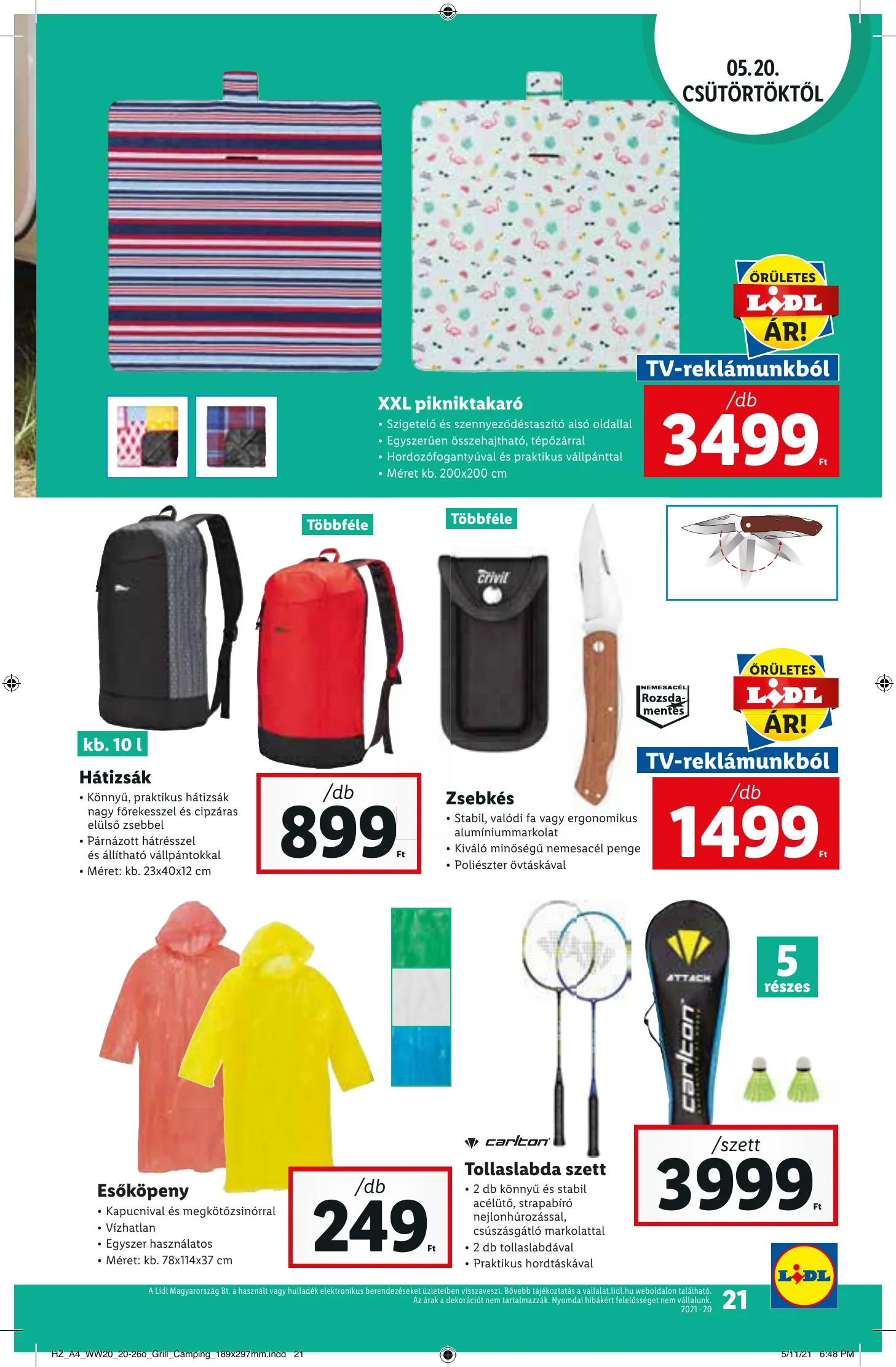Lidl akciós újság 05.20–05.26 – 21. oldal