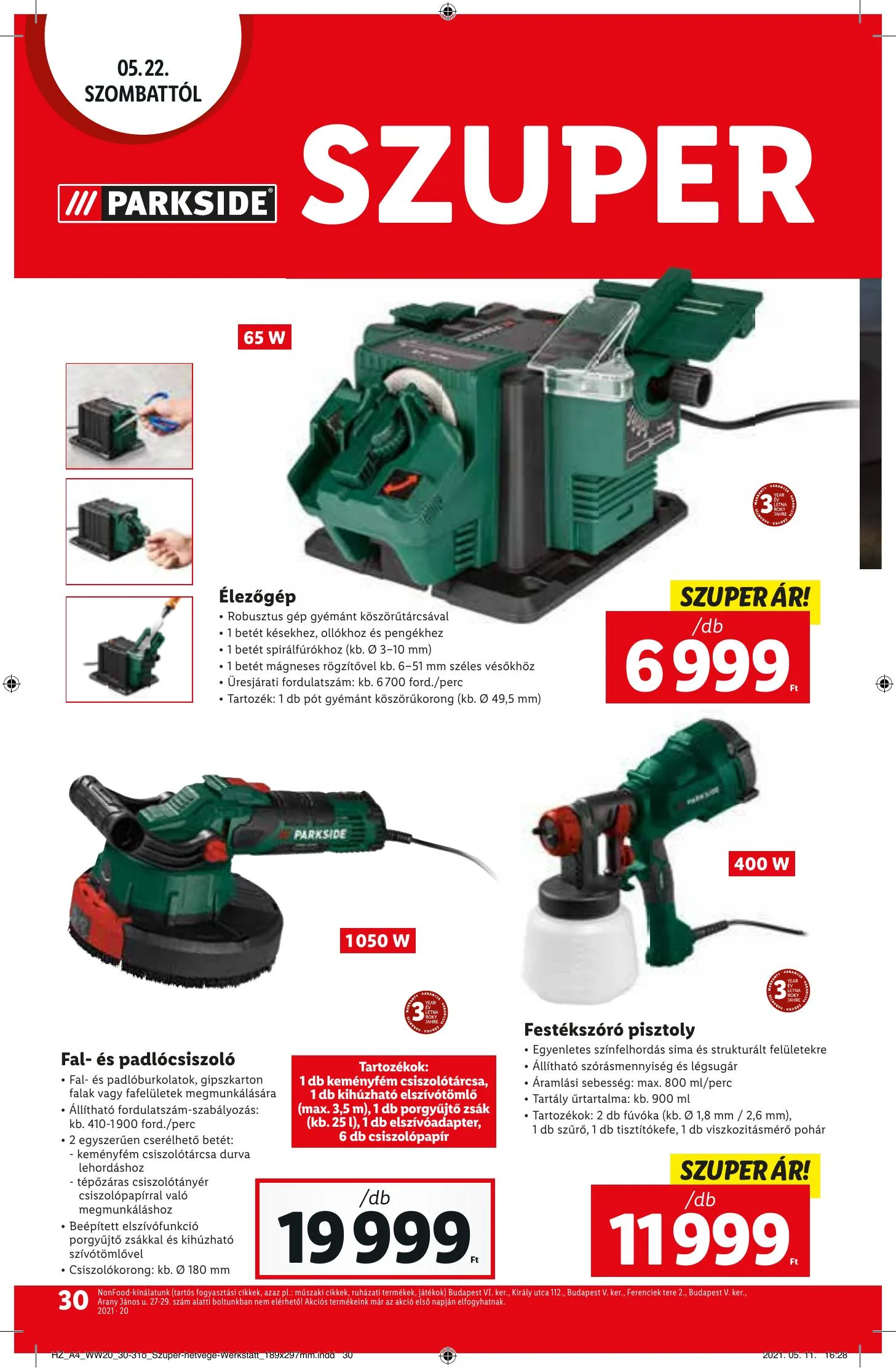 Lidl akciós újság 05.20–05.26 – 30. oldal