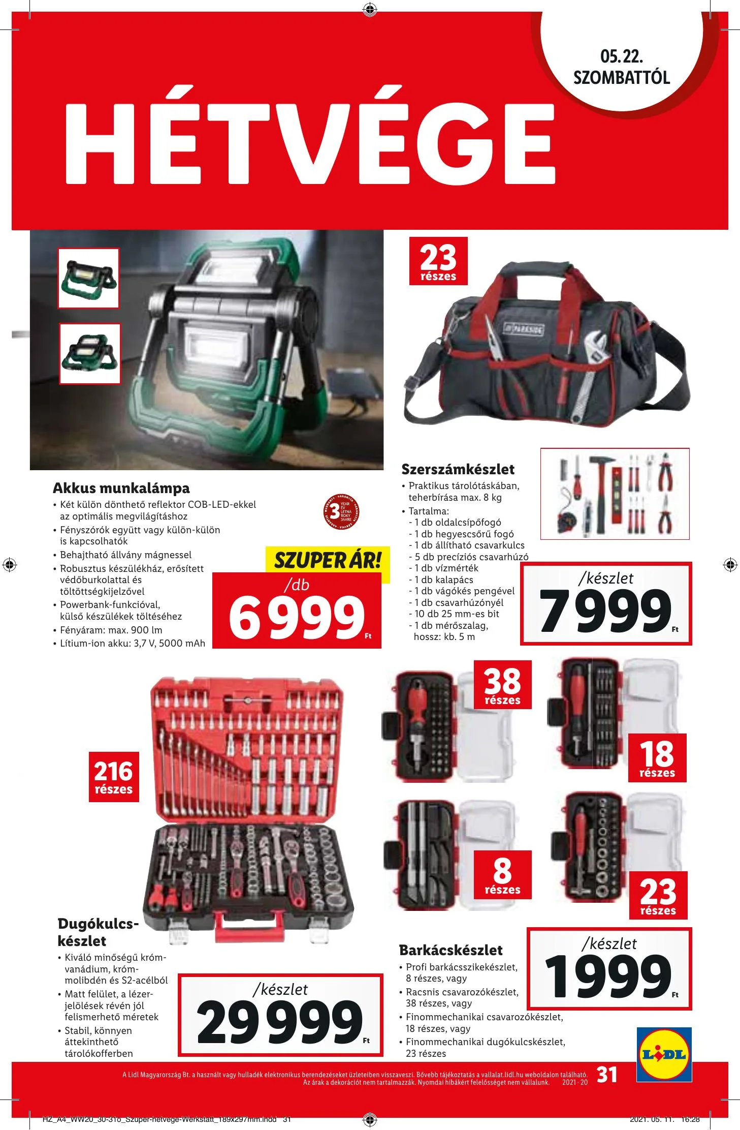 Lidl akciós újság 05.20–05.26 – 31. oldal