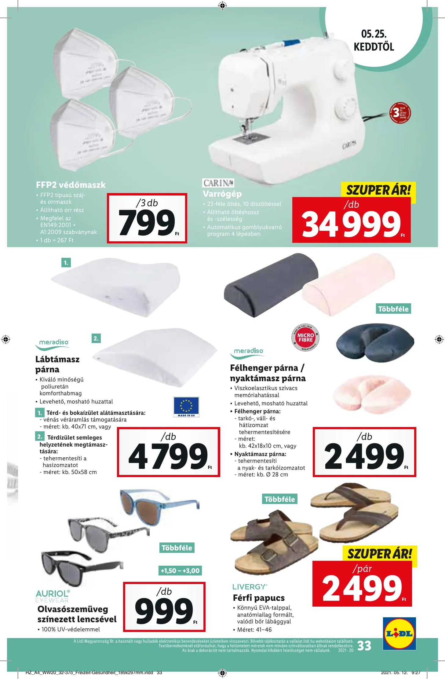 Lidl akciós újság 05.20–05.26 – 33. oldal
