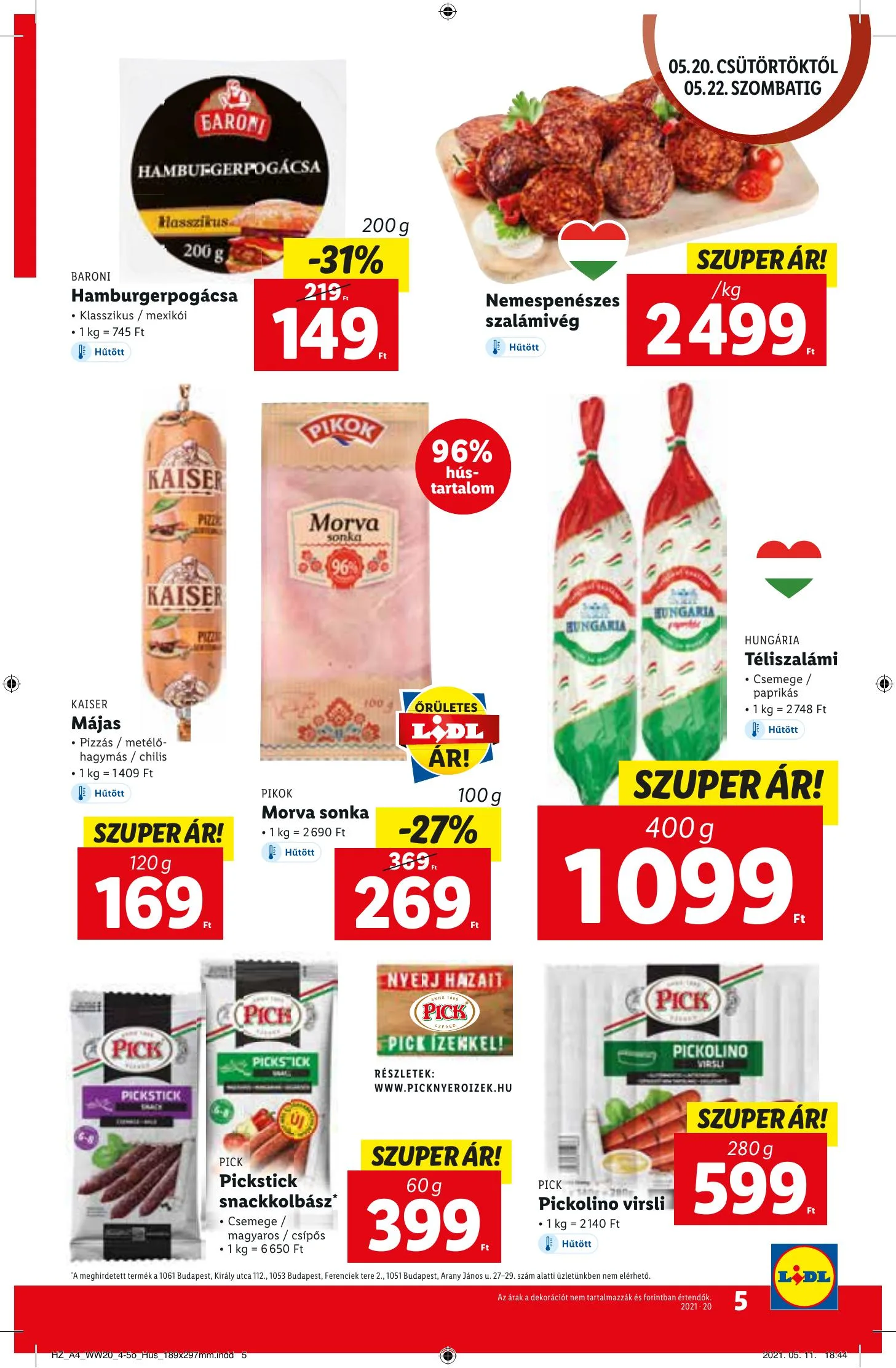 Lidl akciós újság 05.20–05.26 – 5. oldal