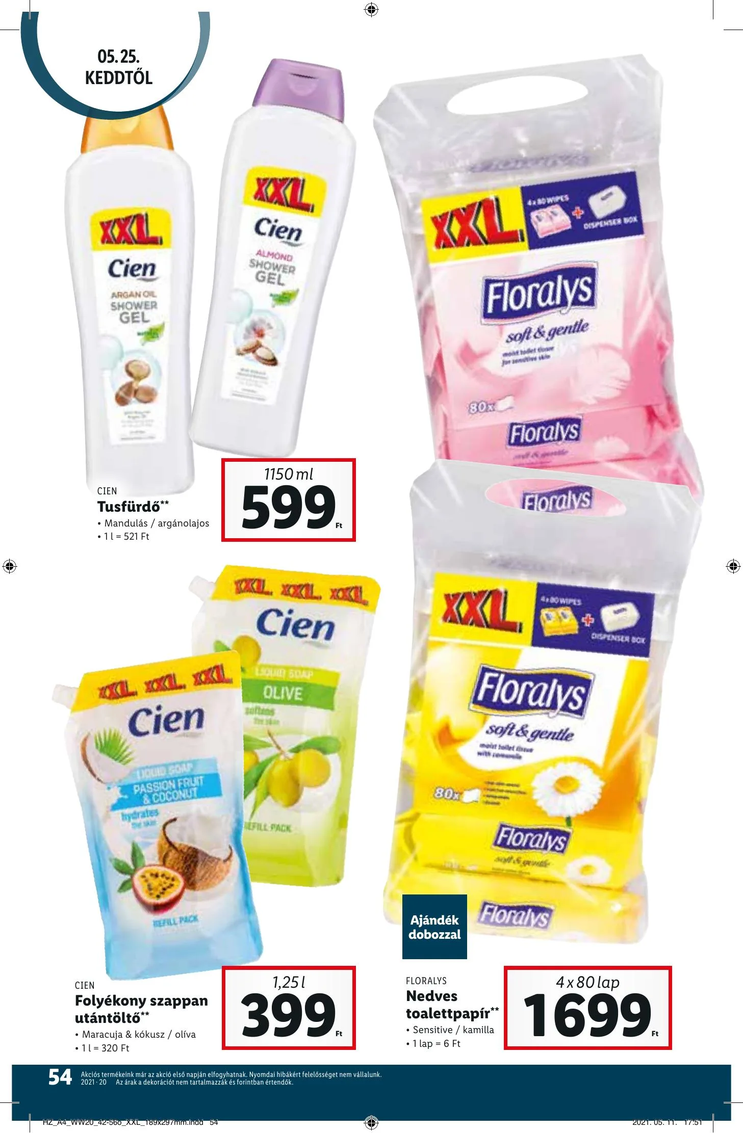 Lidl akciós újság 05.20–05.26 – 54. oldal