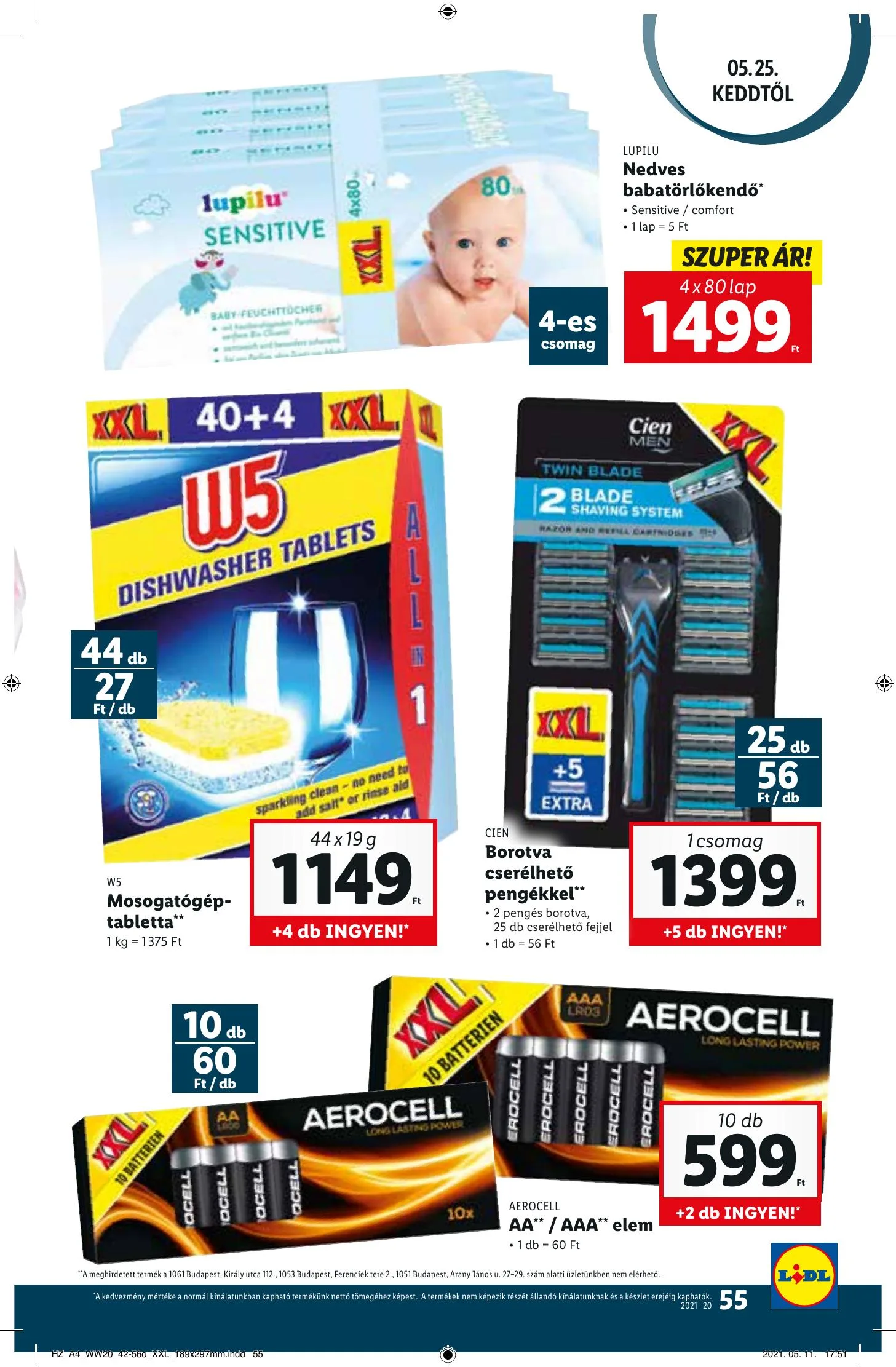 Lidl akciós újság 05.20–05.26 – 55. oldal