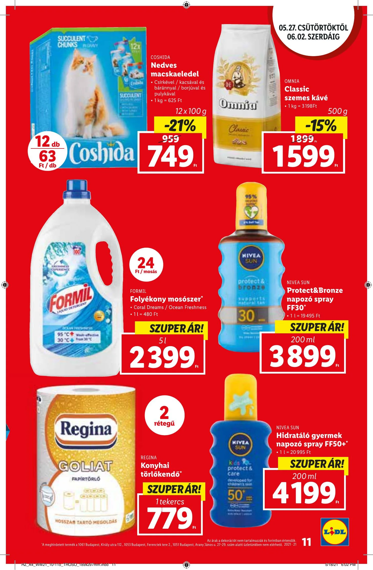 Lidl akciós újság 05.27–06.02 – 11. oldal