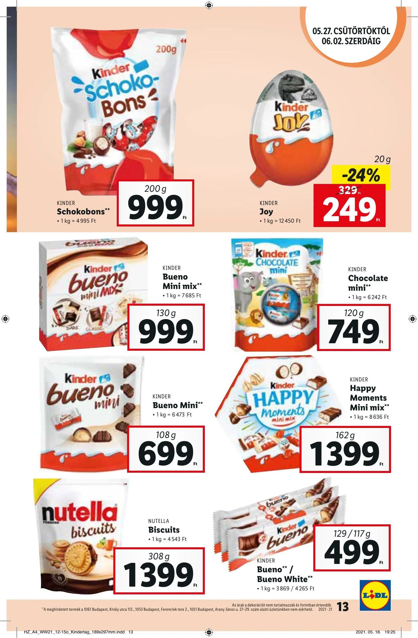 Lidl akciós újság 05.27–06.02 – 13. oldal
