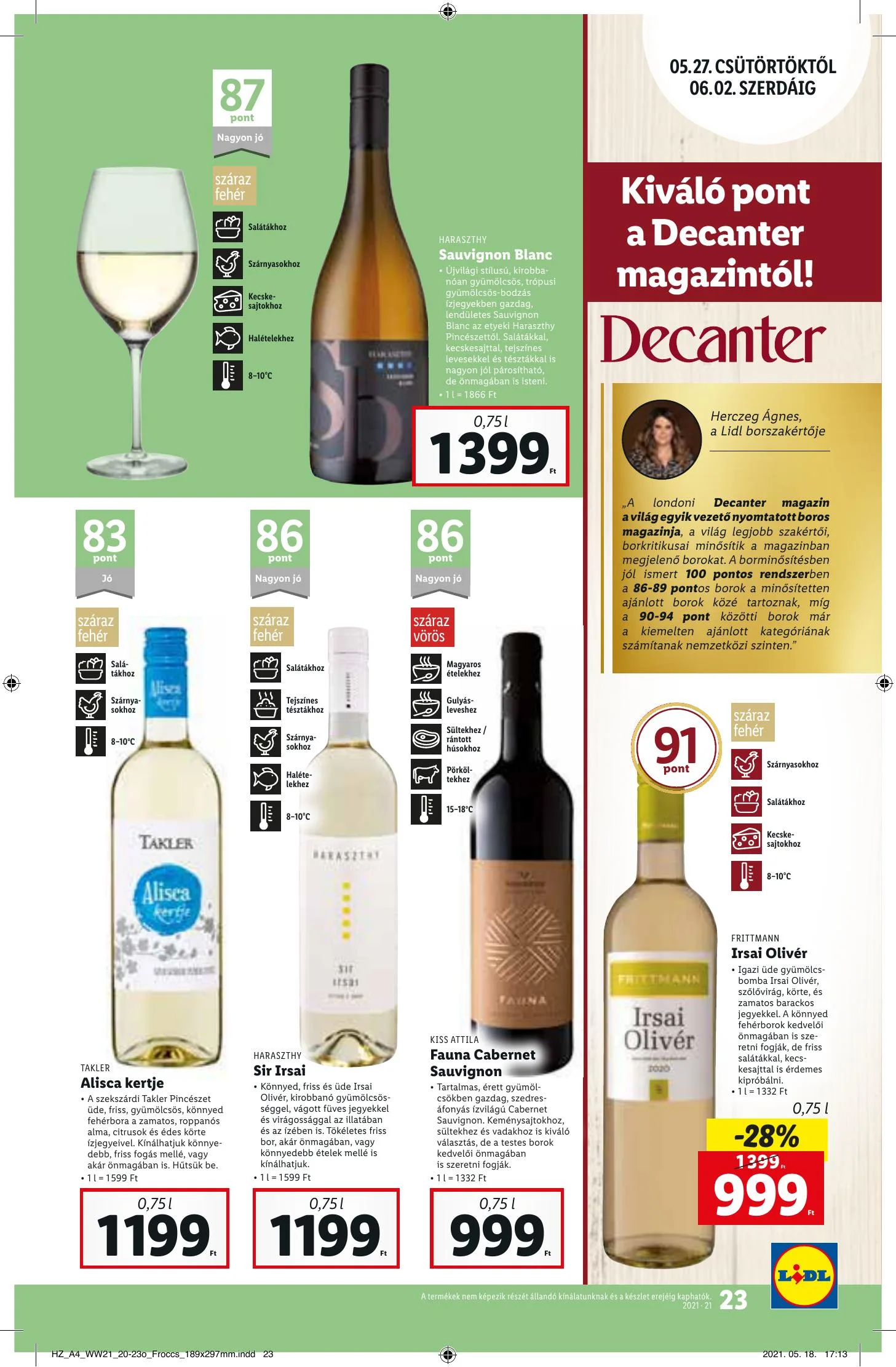 Lidl akciós újság 05.27–06.02 – 23. oldal