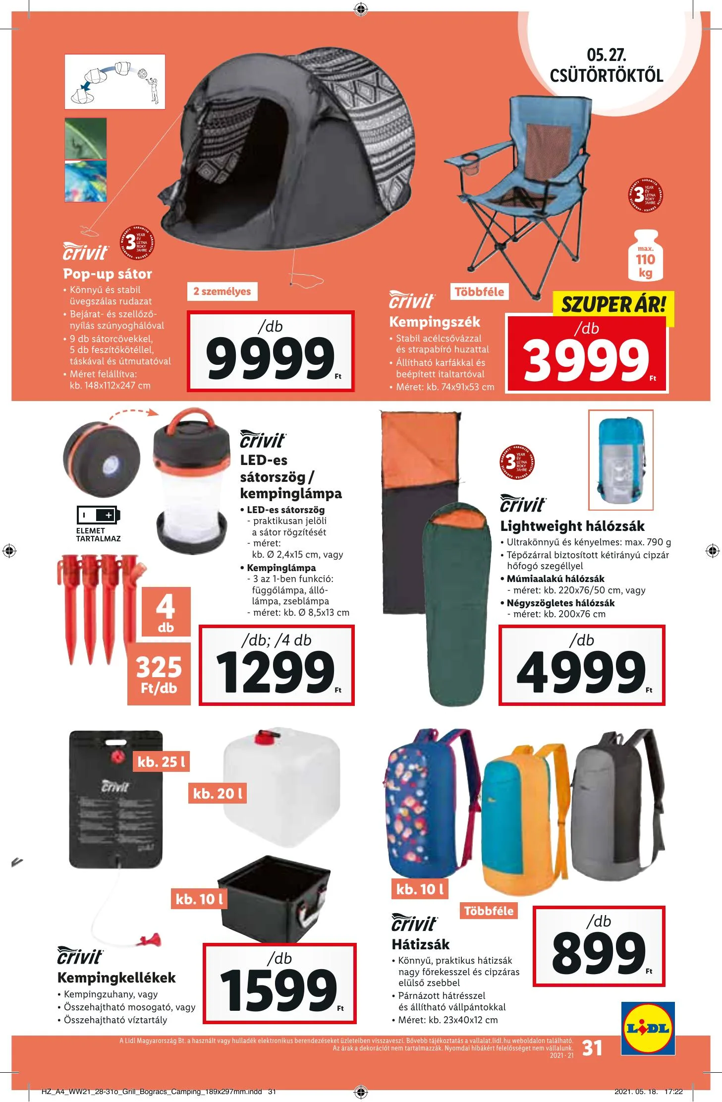 Lidl akciós újság 05.27–06.02 – 31. oldal