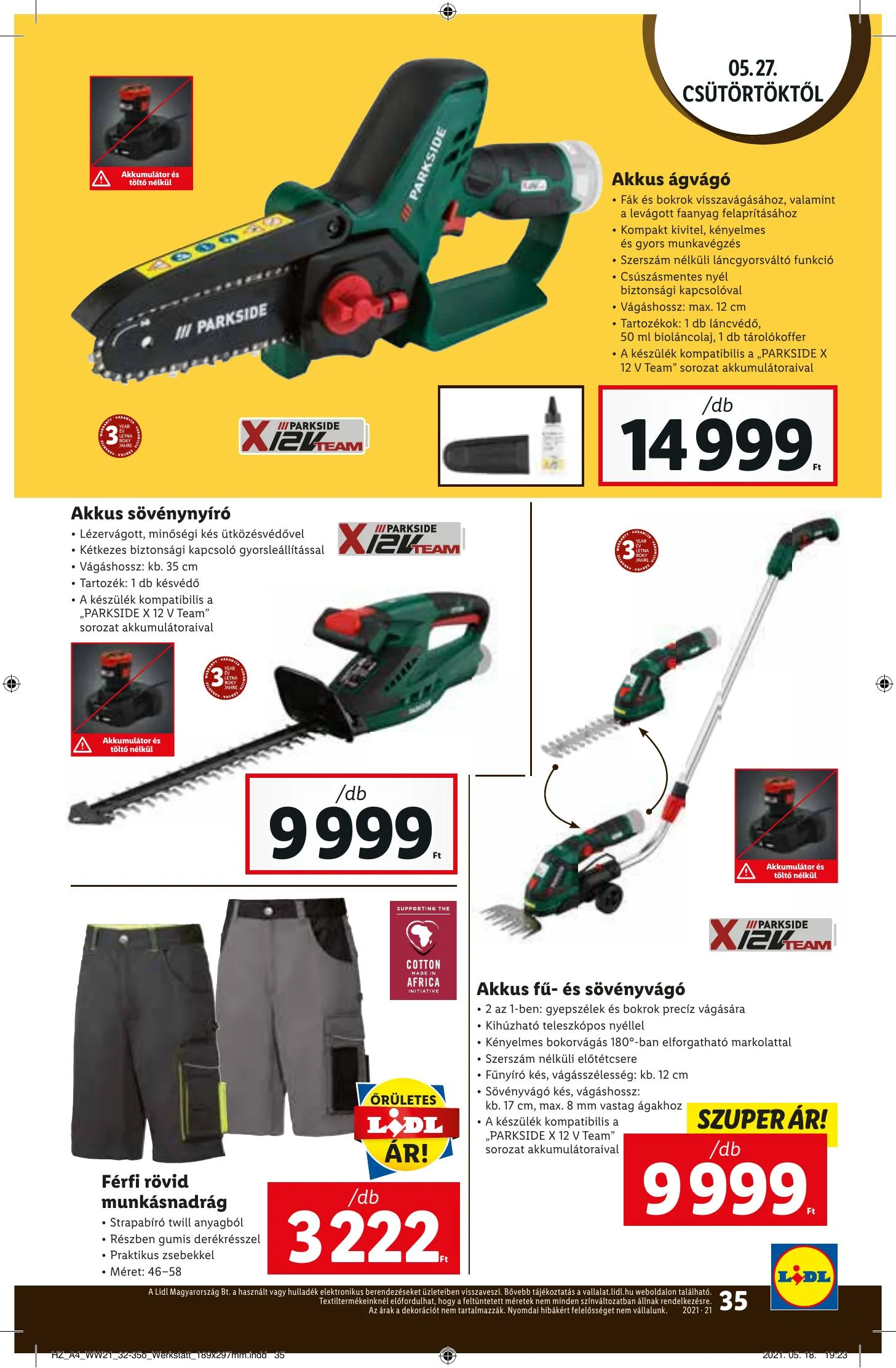 Lidl akciós újság 05.27–06.02 – 35. oldal