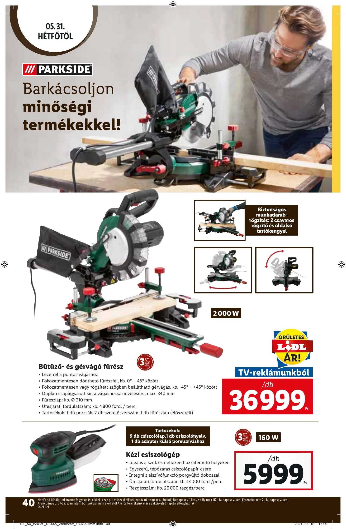 Lidl akciós újság 05.27–06.02 – 40. oldal