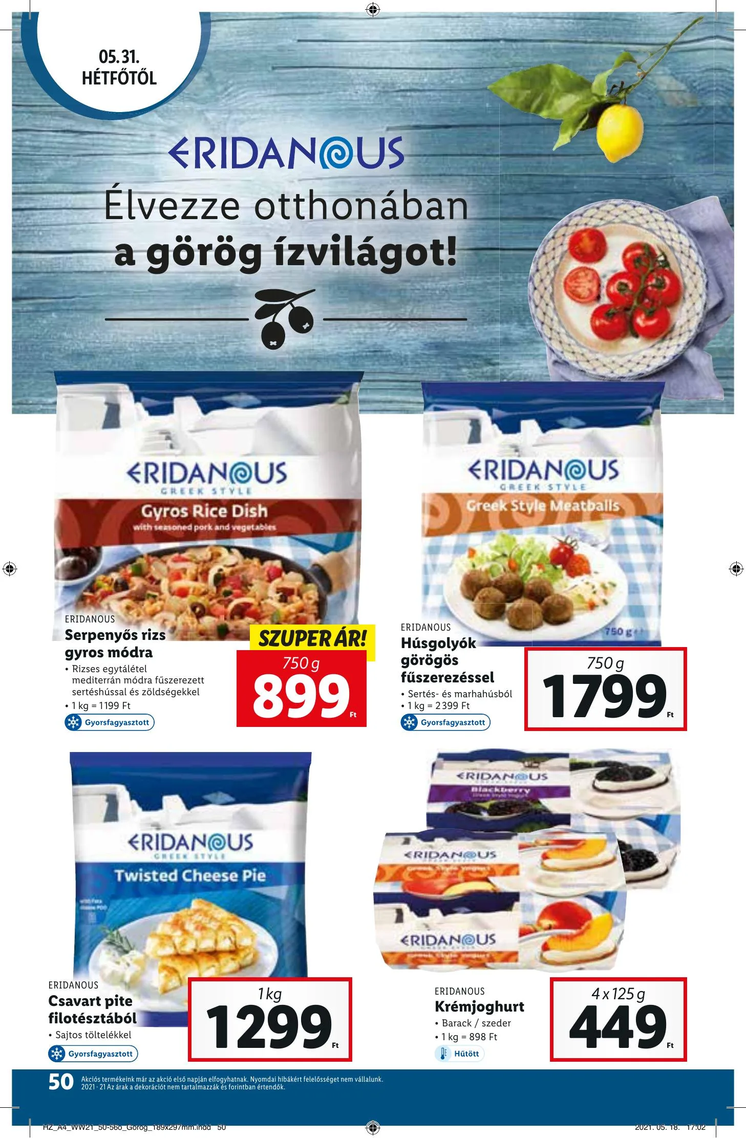 Lidl akciós újság 05.27–06.02 – 50. oldal