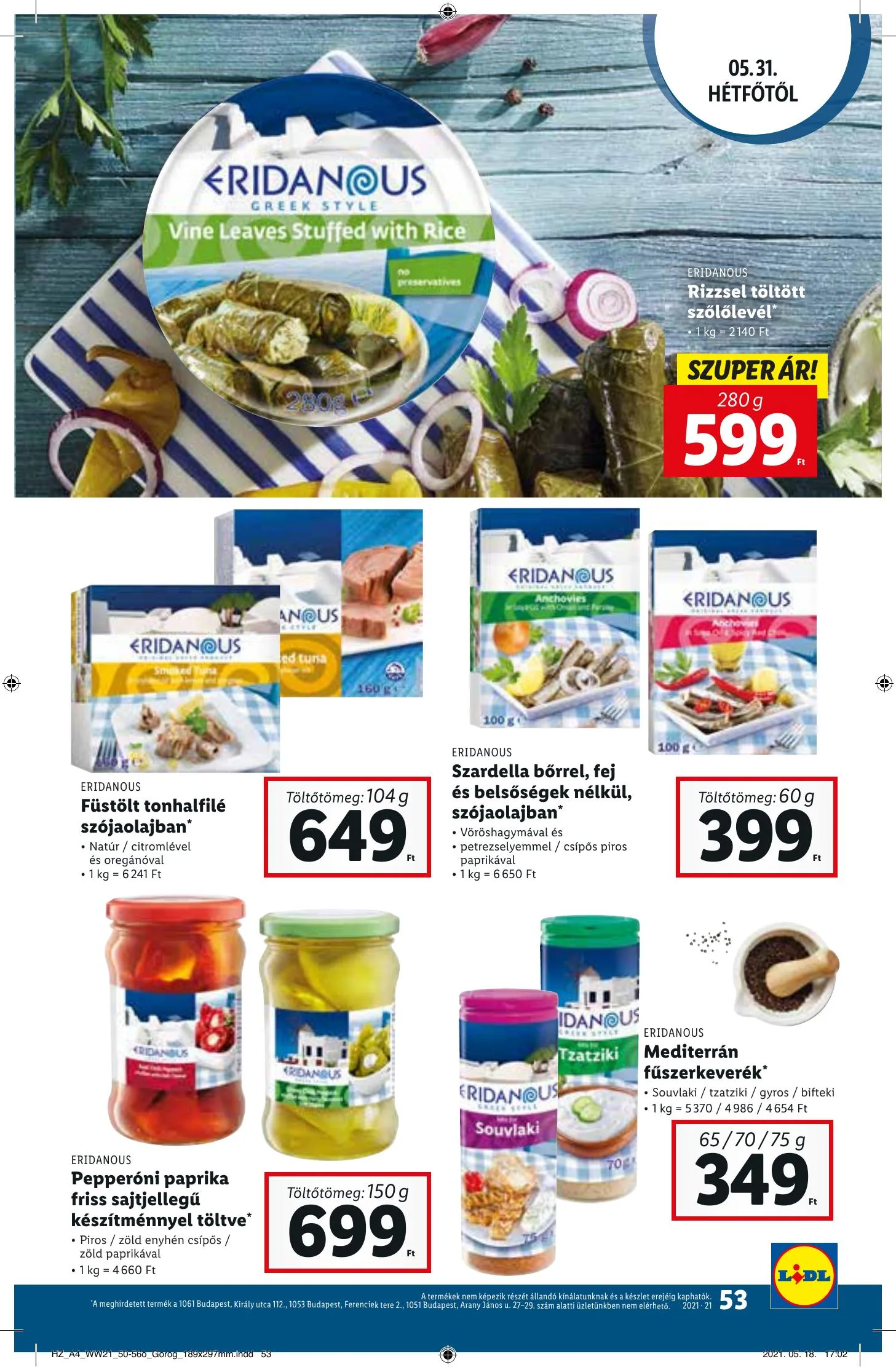 Lidl akciós újság 05.27–06.02 – 53. oldal