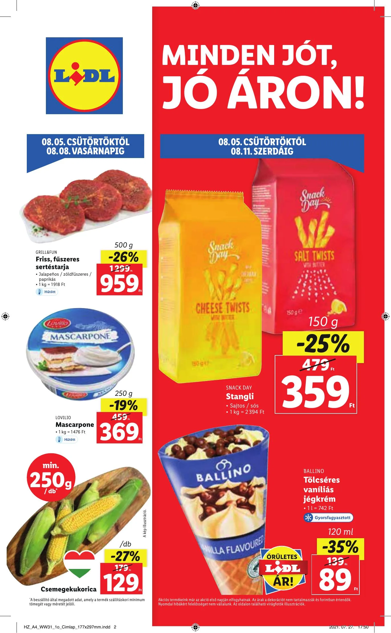 Lidl akciós újság 08.05–08.11