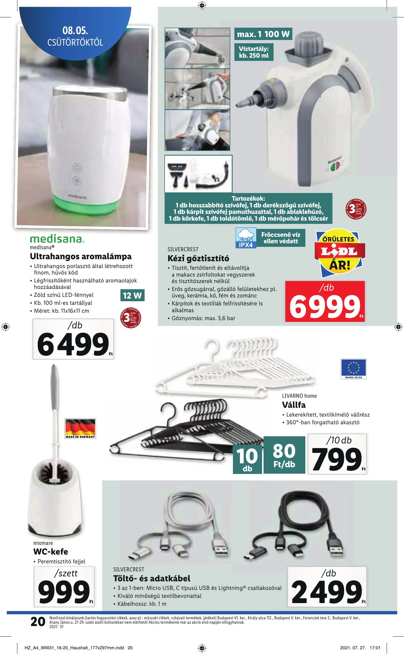 Lidl akciós újság 08.05–08.11 – 20. oldal