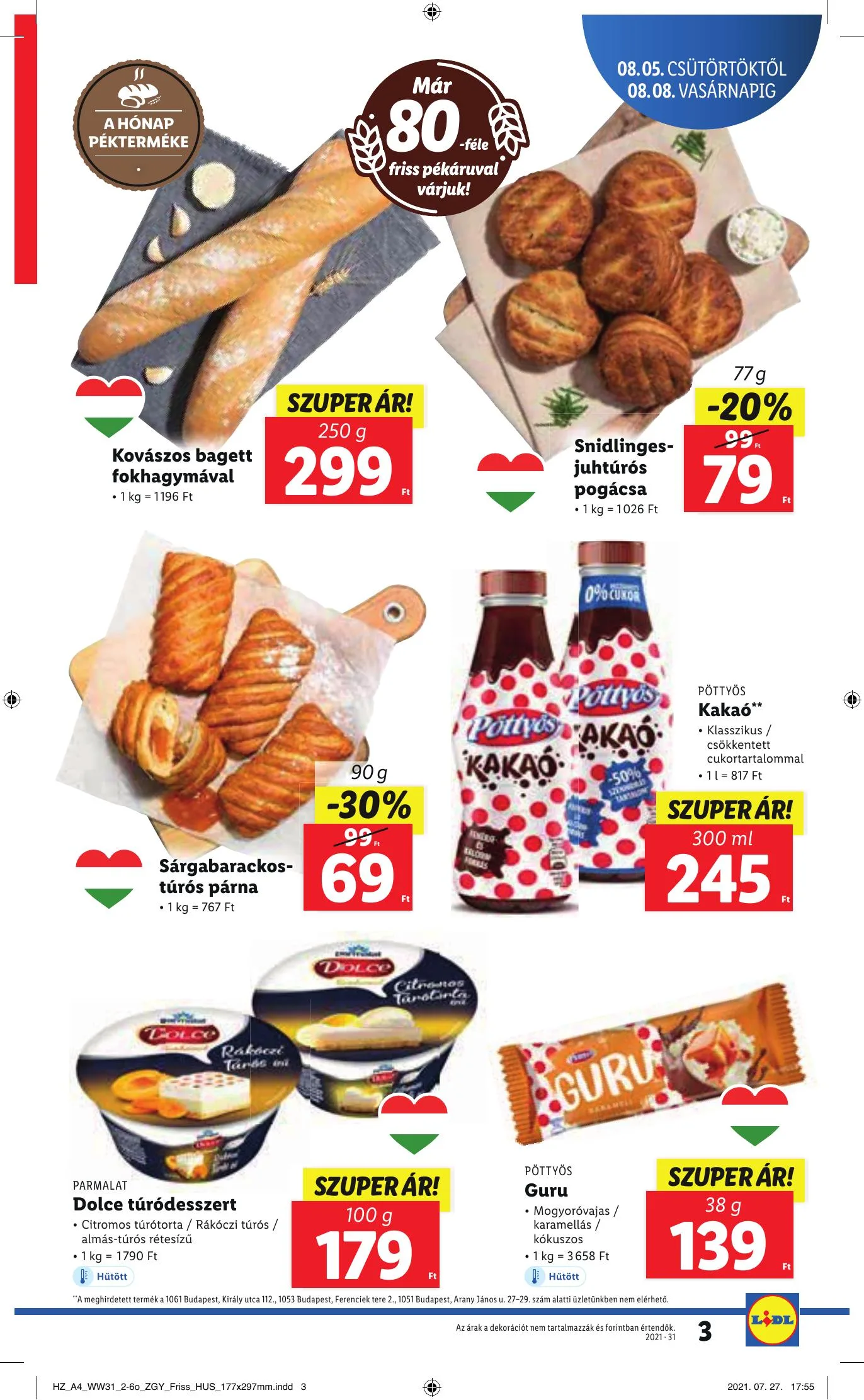 Lidl akciós újság 08.05–08.11 – 3. oldal