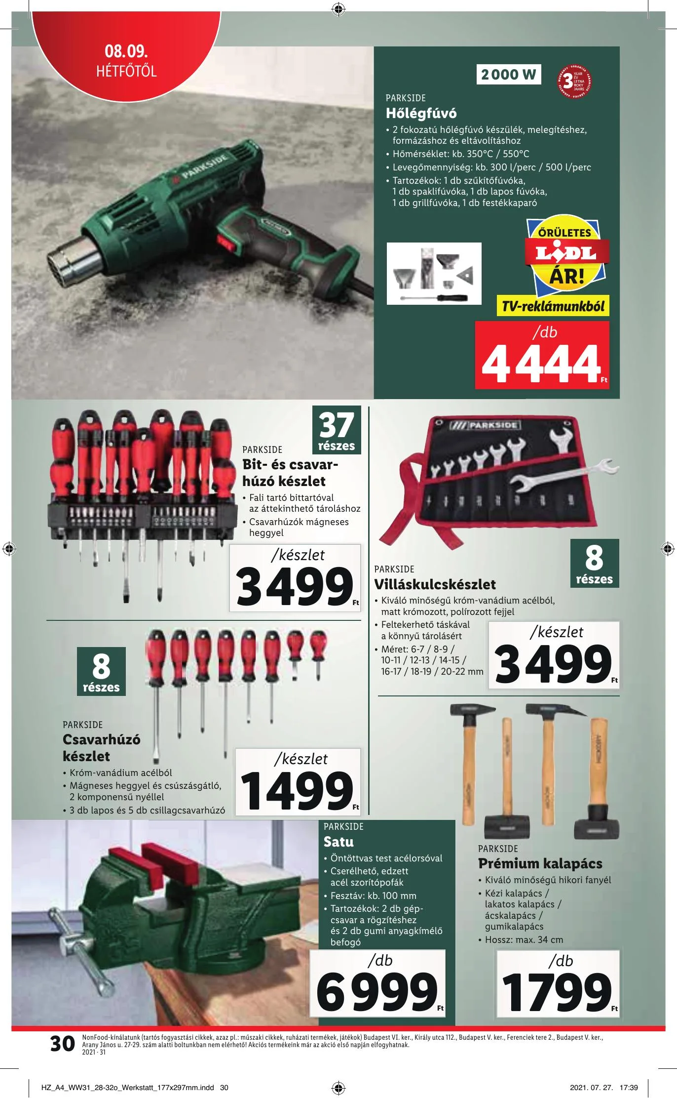 Lidl akciós újság 08.05–08.11 – 30. oldal