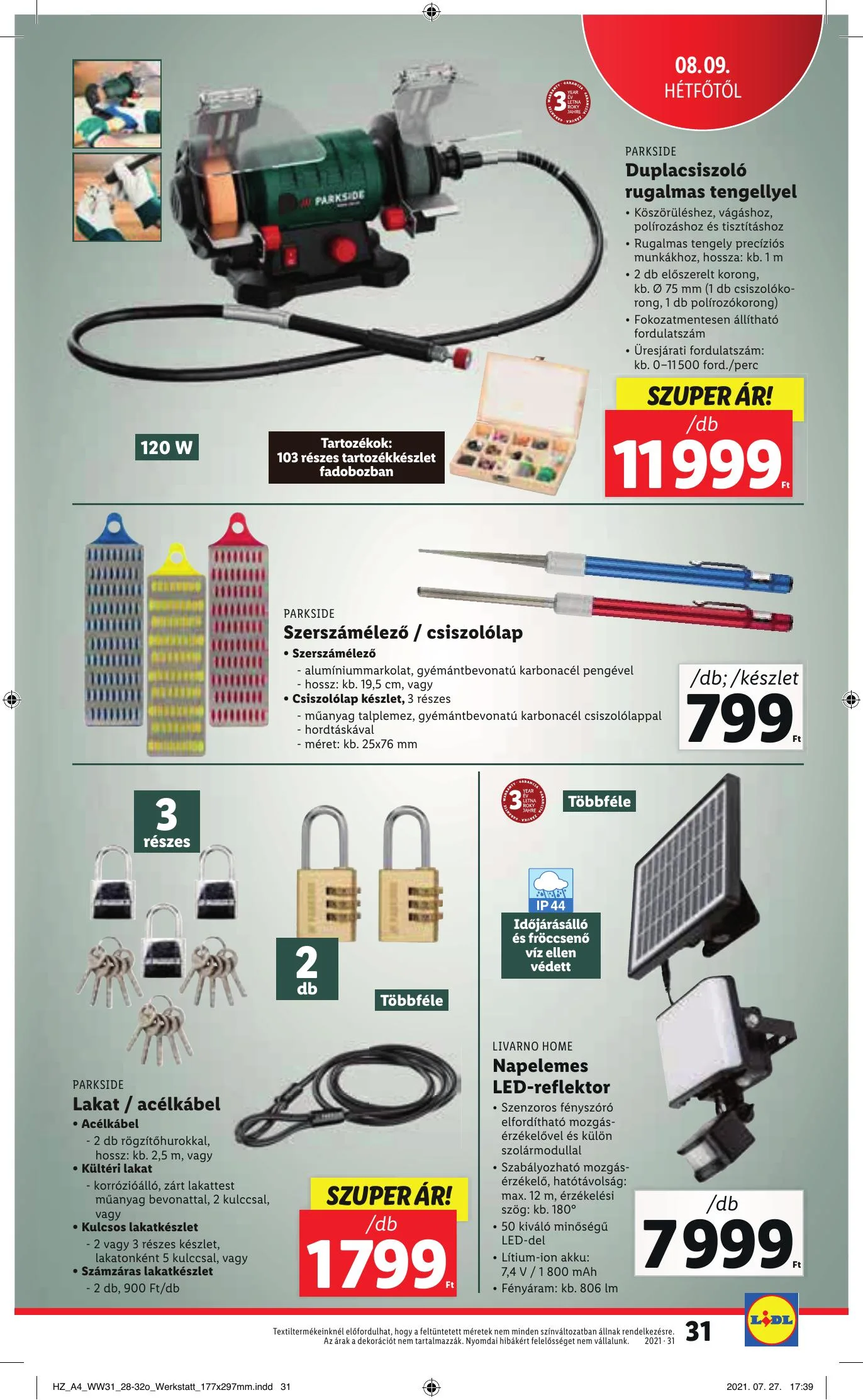 Lidl akciós újság 08.05–08.11 – 31. oldal