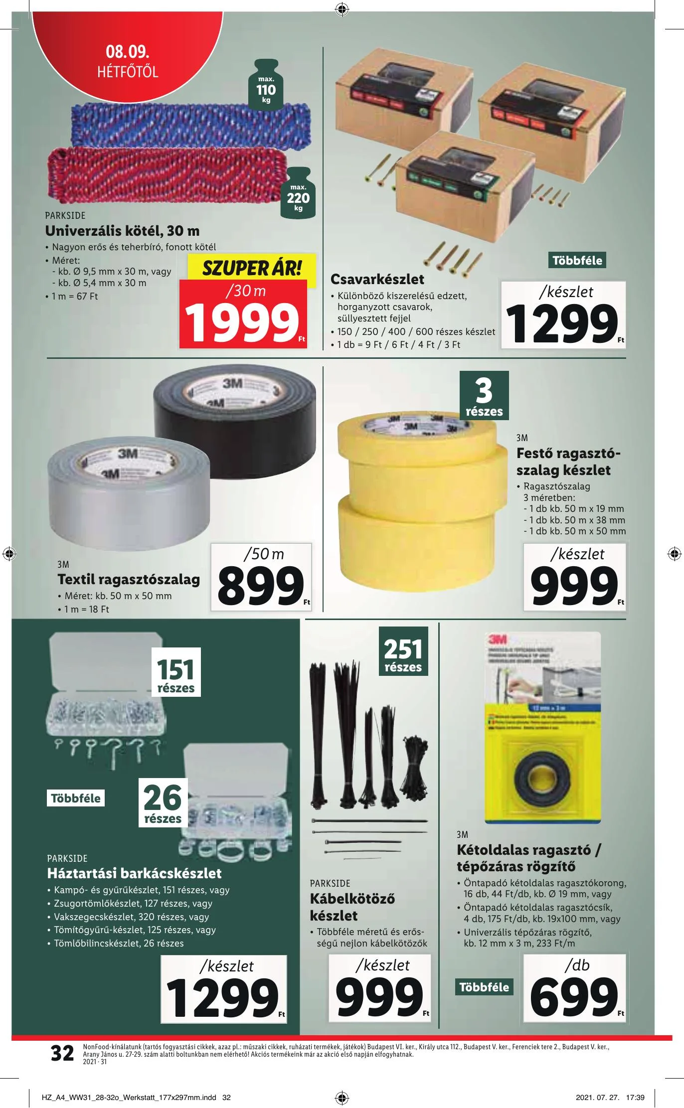 Lidl akciós újság 08.05–08.11 – 32. oldal