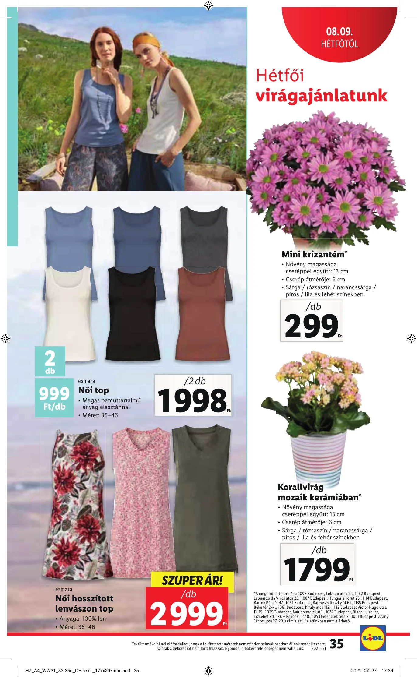 Lidl akciós újság 08.05–08.11 – 35. oldal