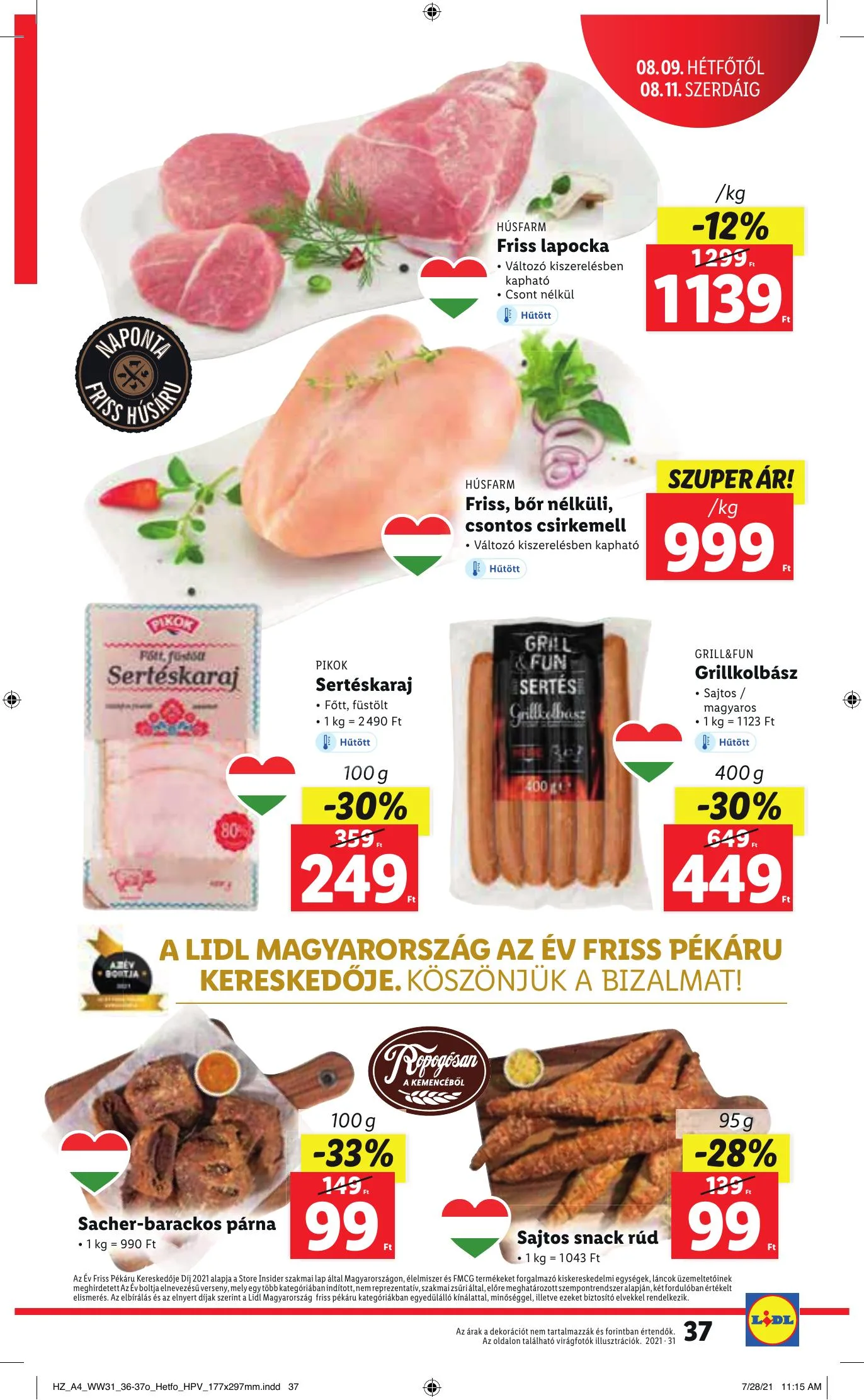 Lidl akciós újság 08.05–08.11 – 37. oldal
