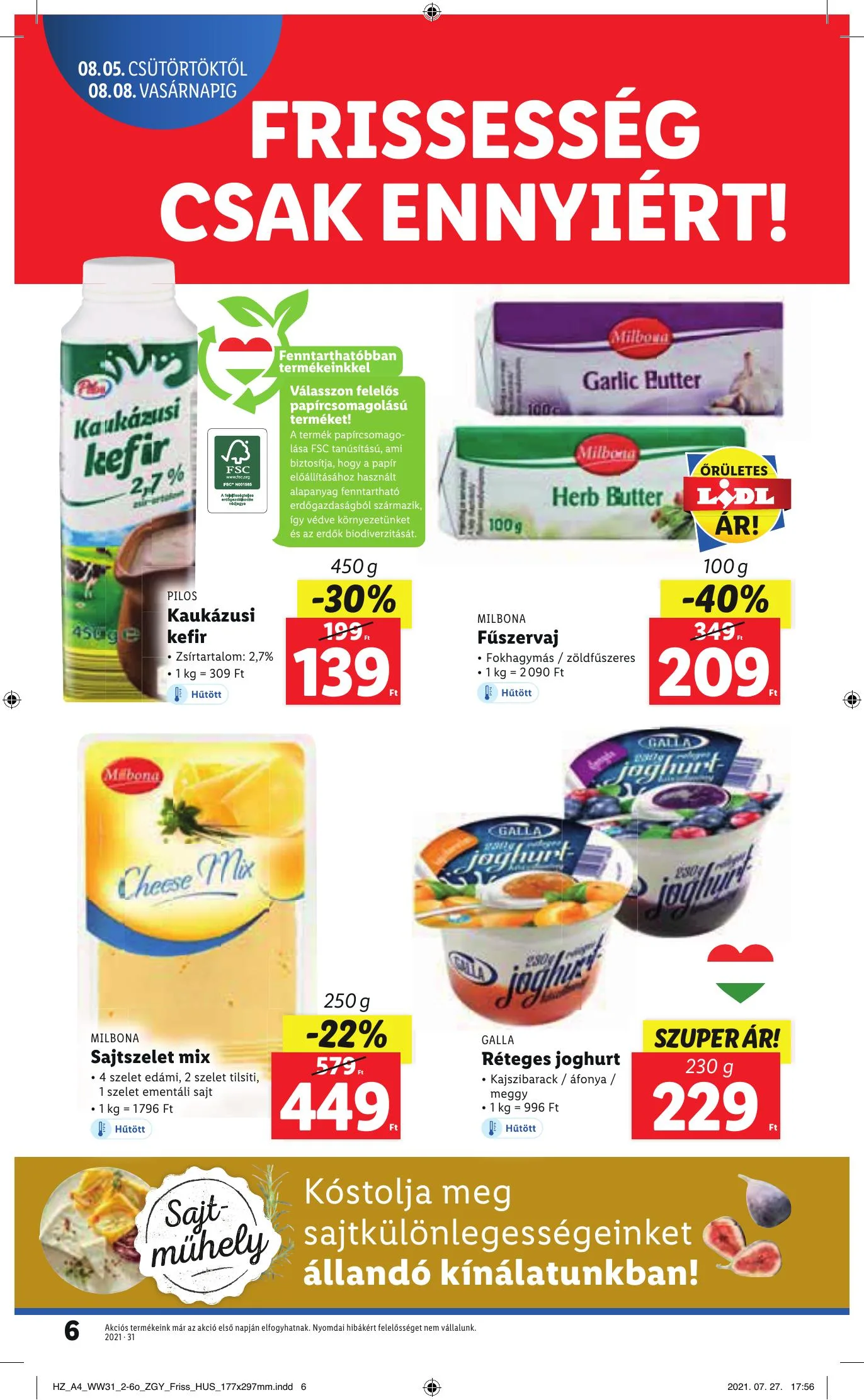 Lidl akciós újság 08.05–08.11 – 6. oldal