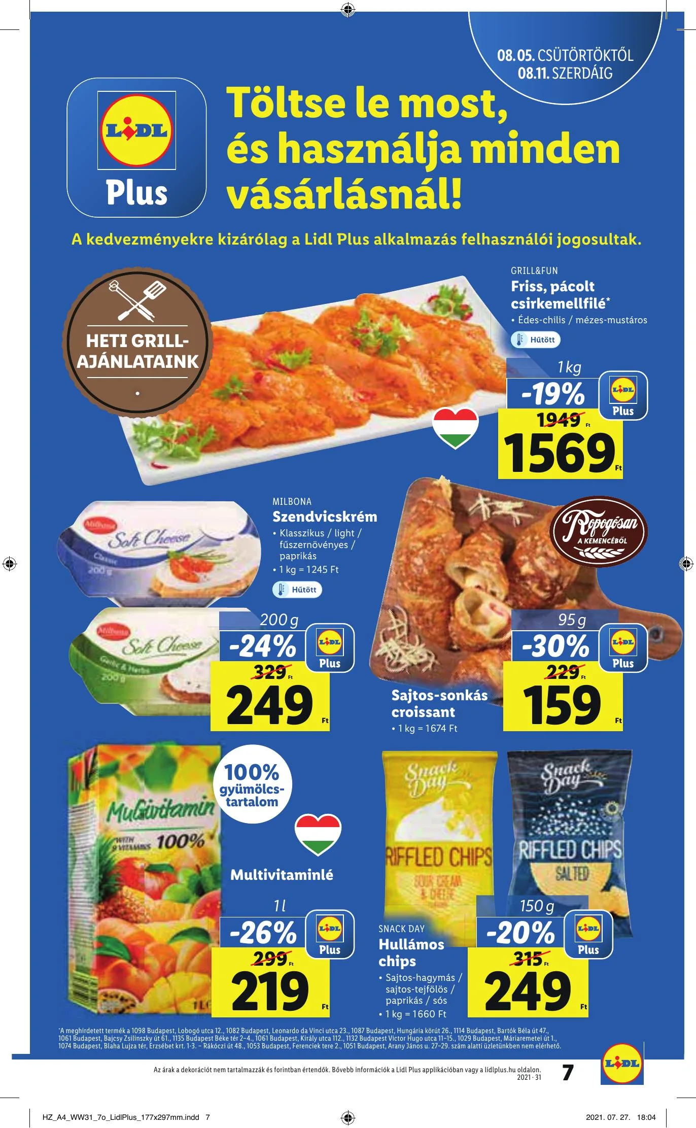 Lidl akciós újság 08.05–08.11 – 7. oldal