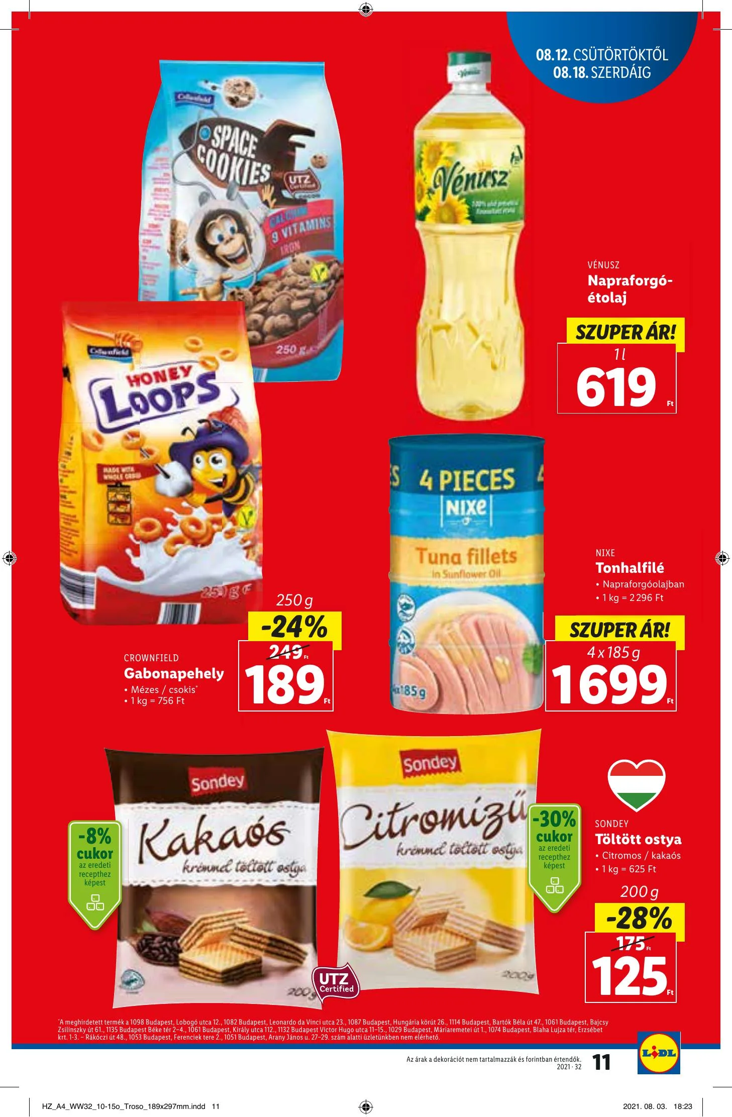 Lidl akciós újság 08.12–08.18 – 11. oldal