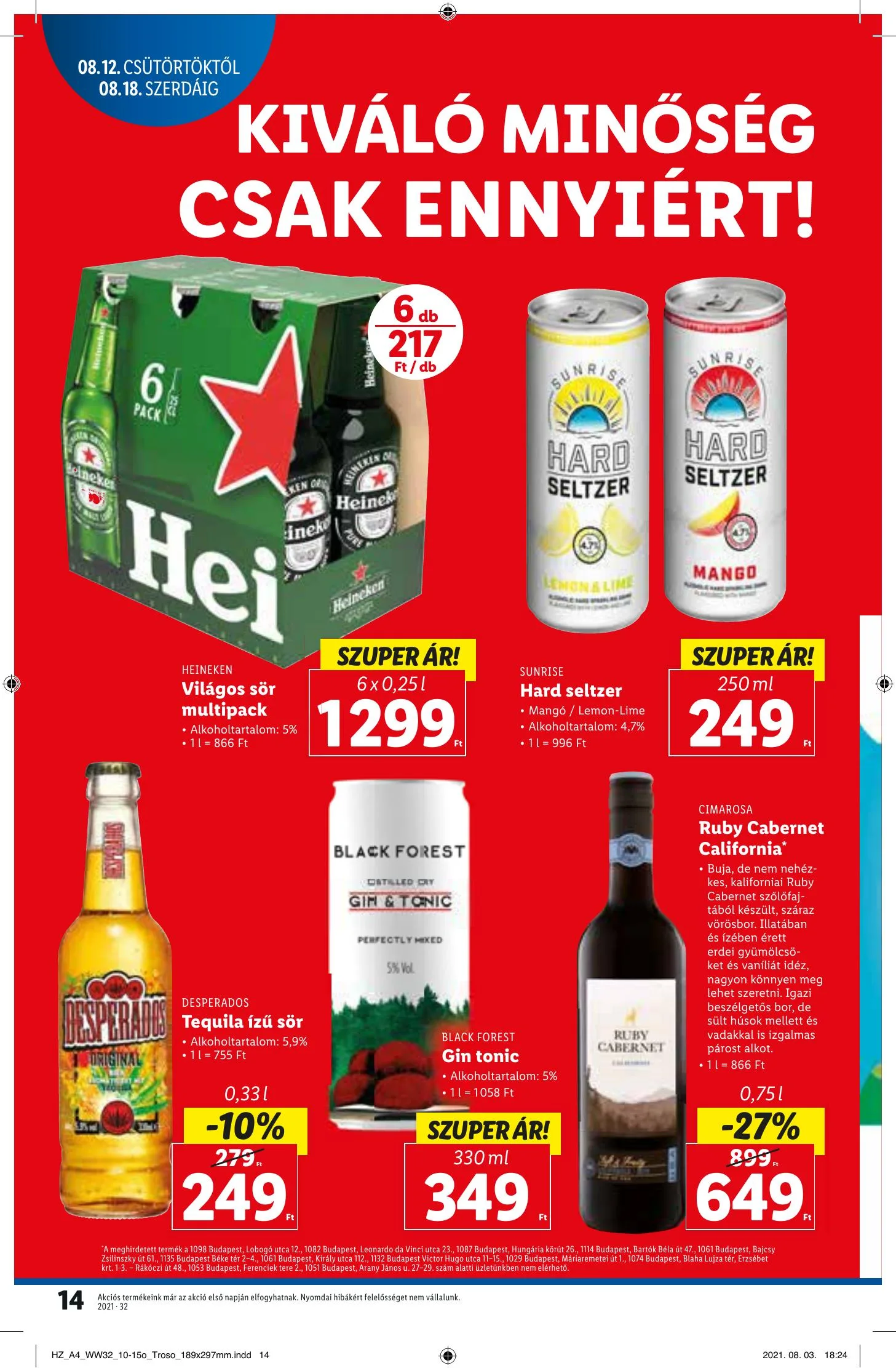 Lidl akciós újság 08.12–08.18 – 14. oldal