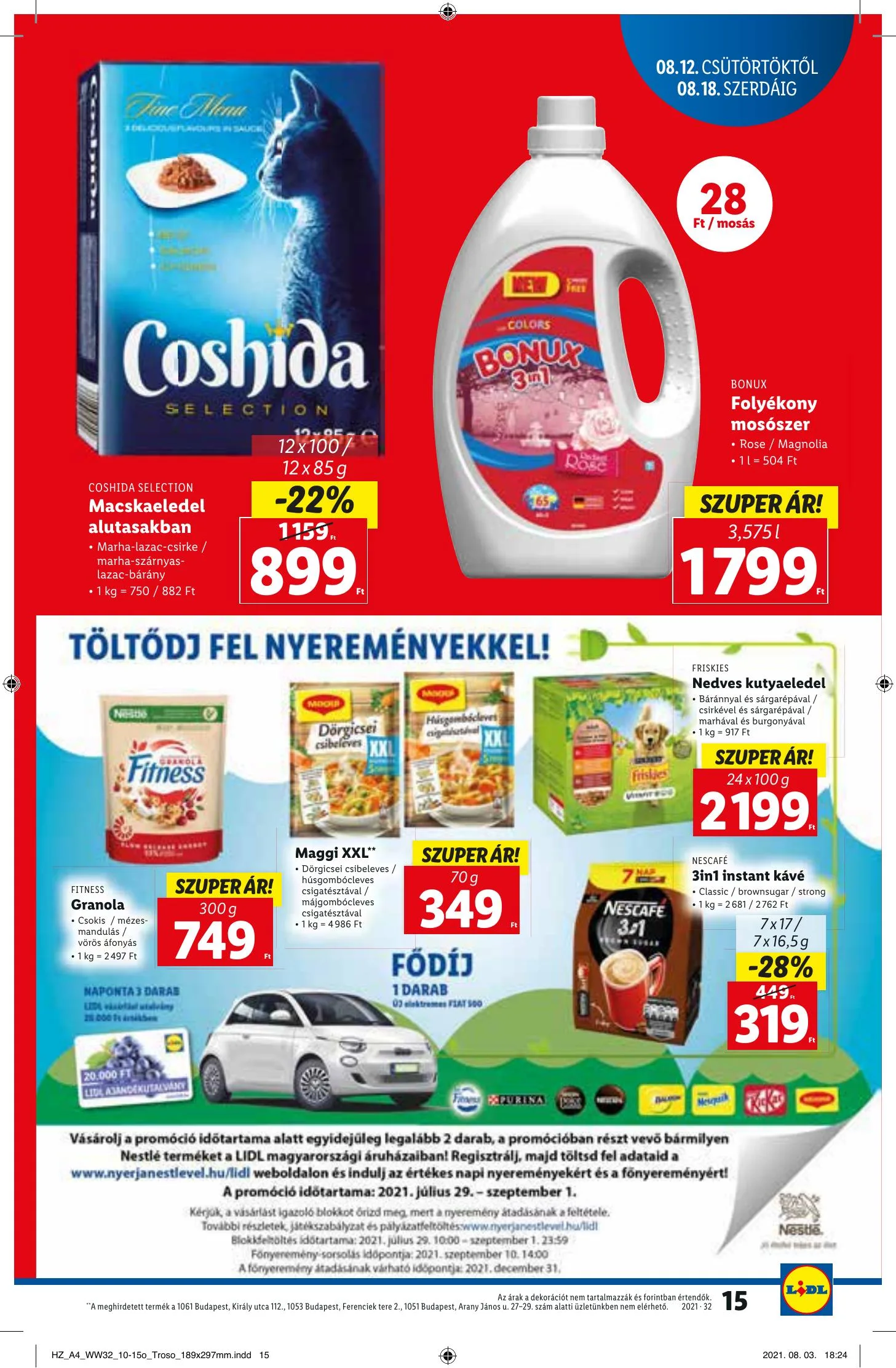 Lidl akciós újság 08.12–08.18 – 15. oldal