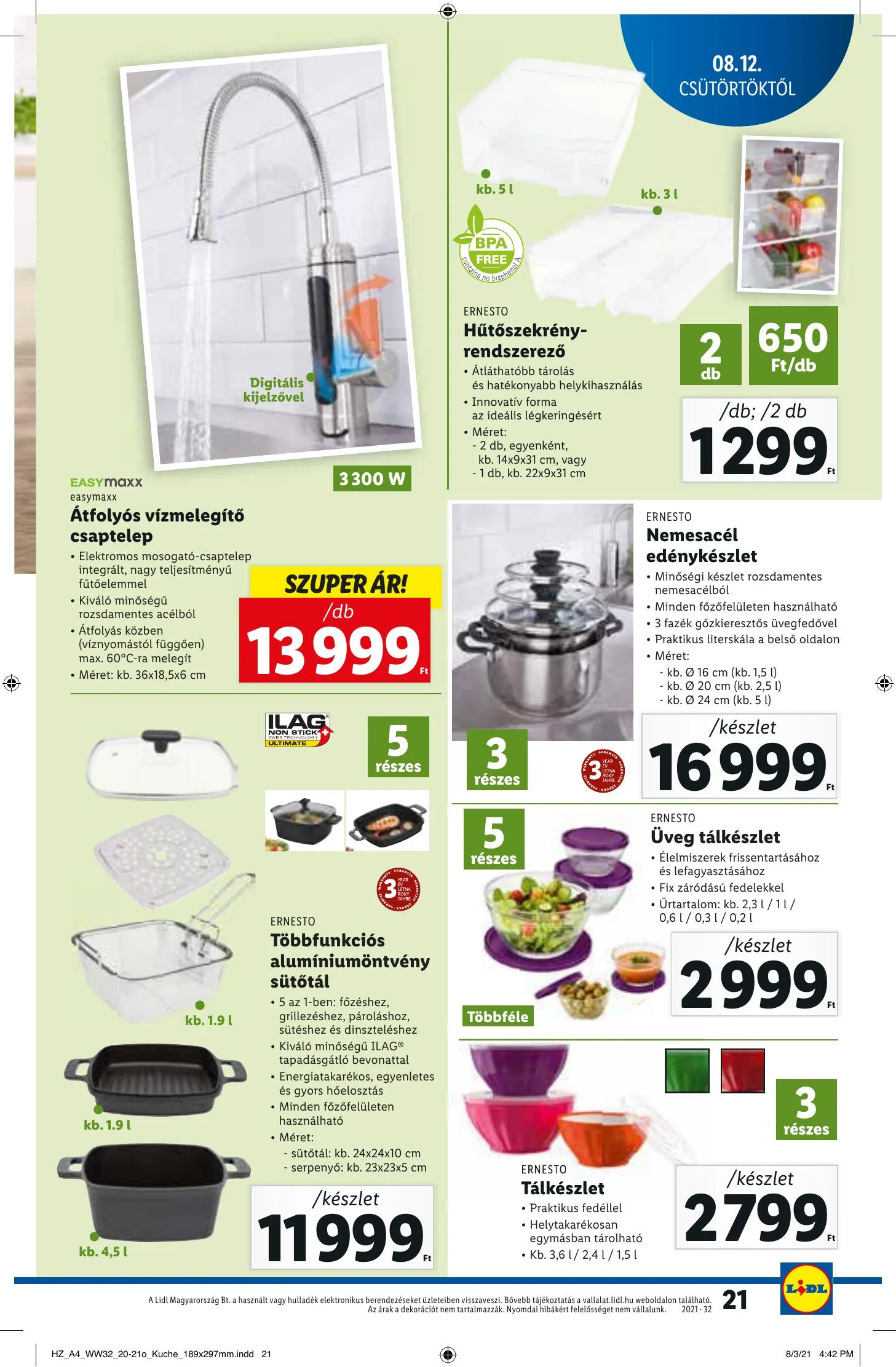 Lidl akciós újság 08.12–08.18 – 21. oldal