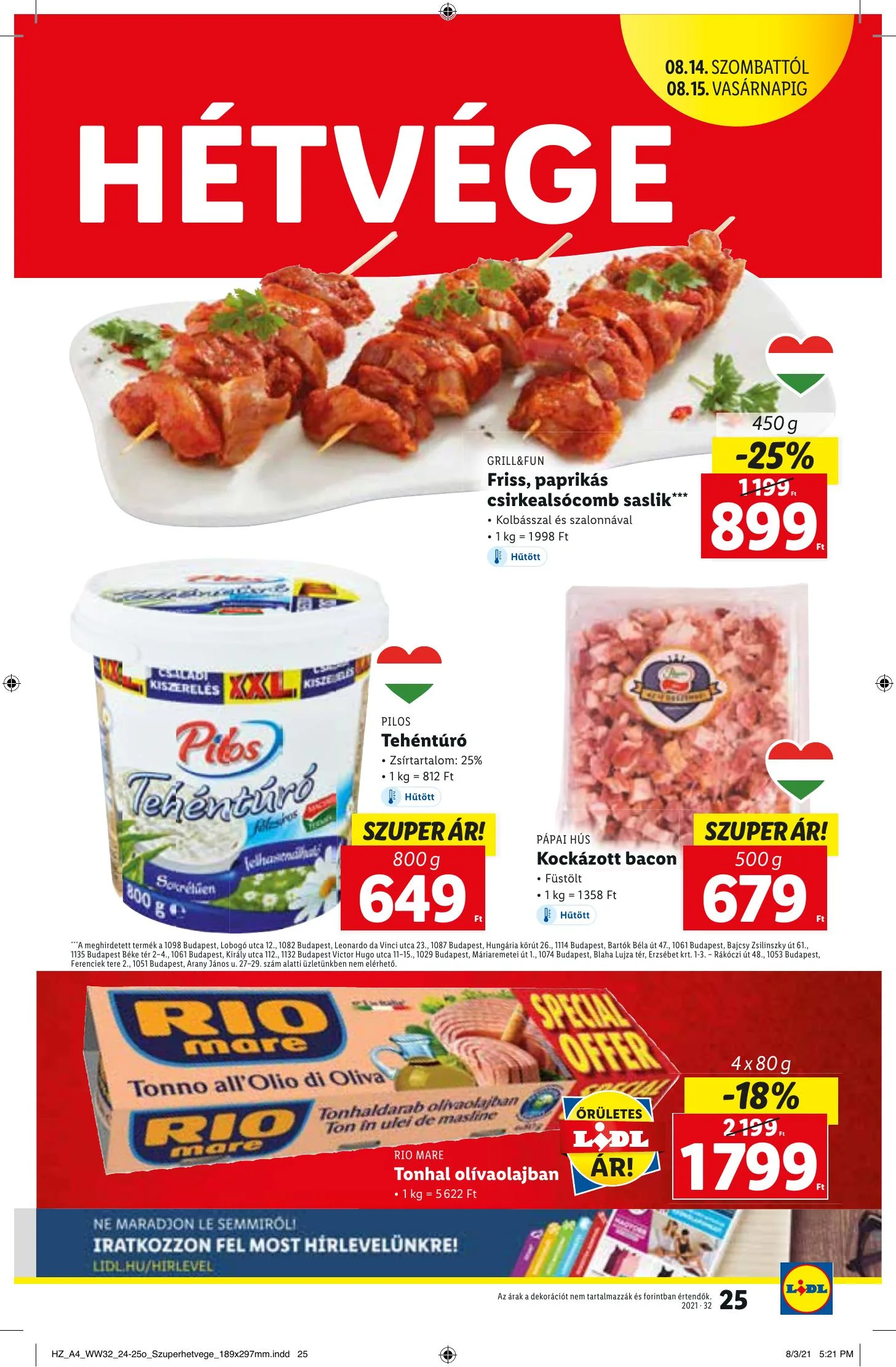 Lidl akciós újság 08.12–08.18 – 25. oldal