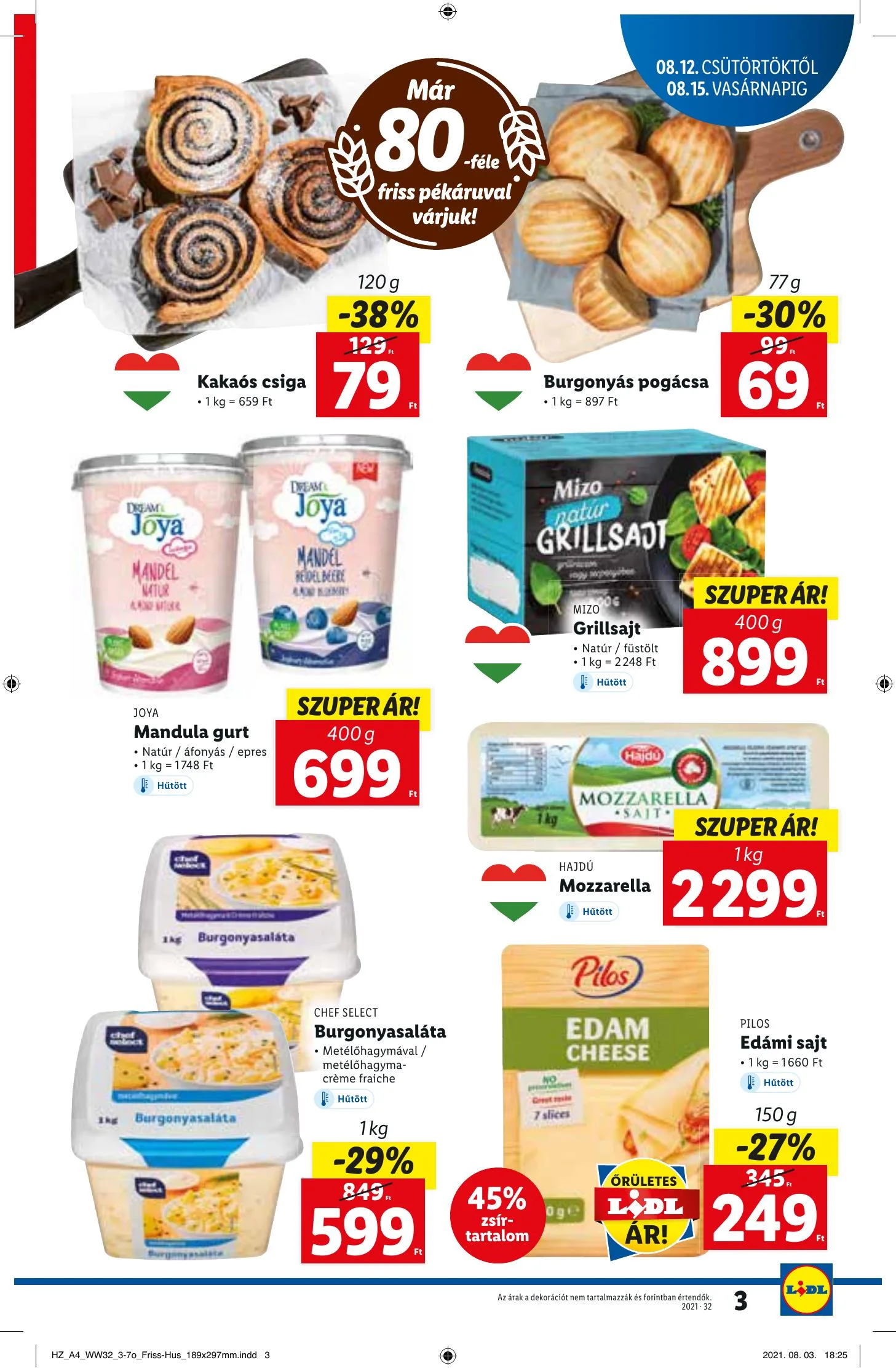 Lidl akciós újság 08.12–08.18 – 3. oldal