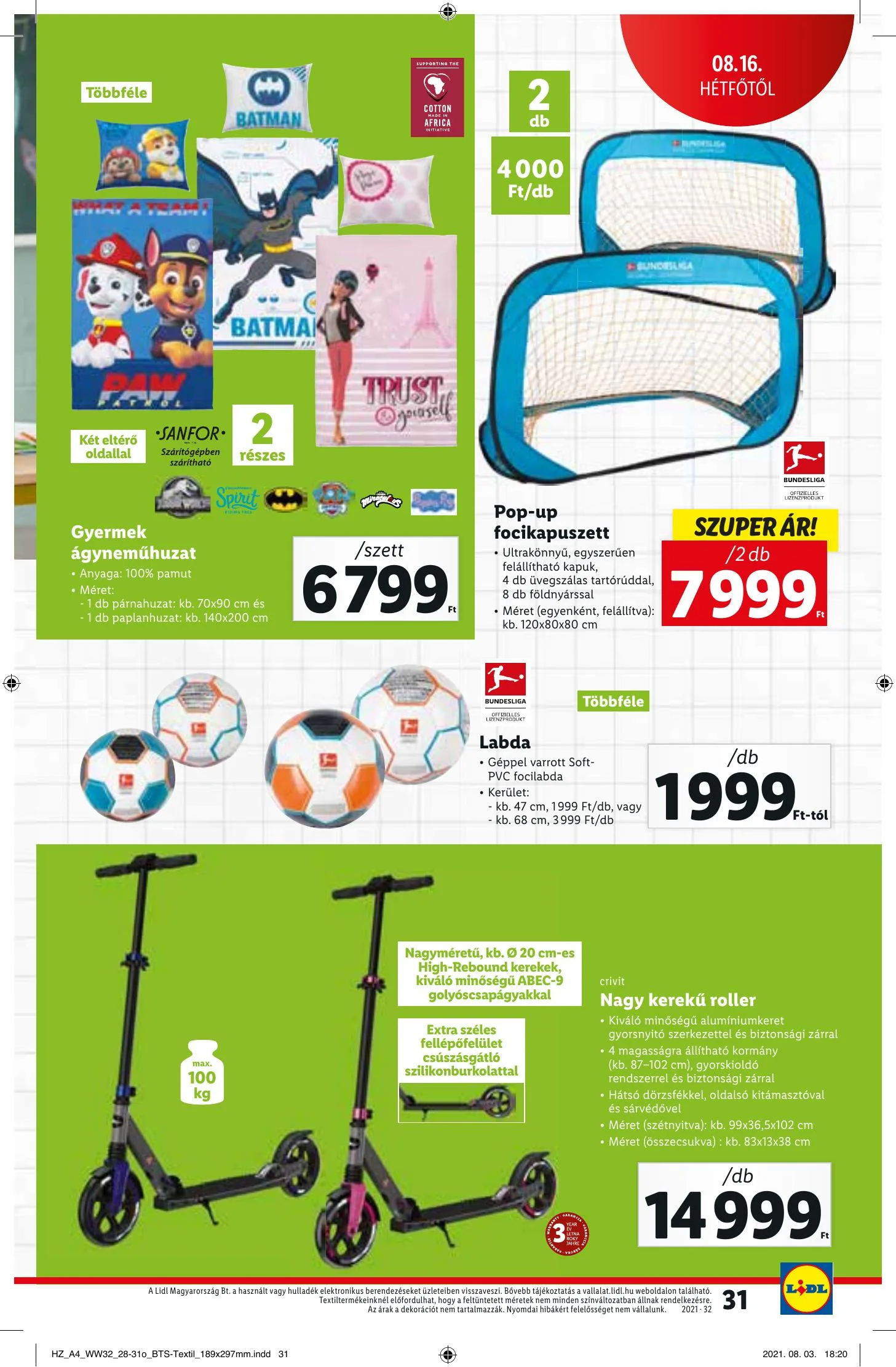 Lidl akciós újság 08.12–08.18 – 31. oldal