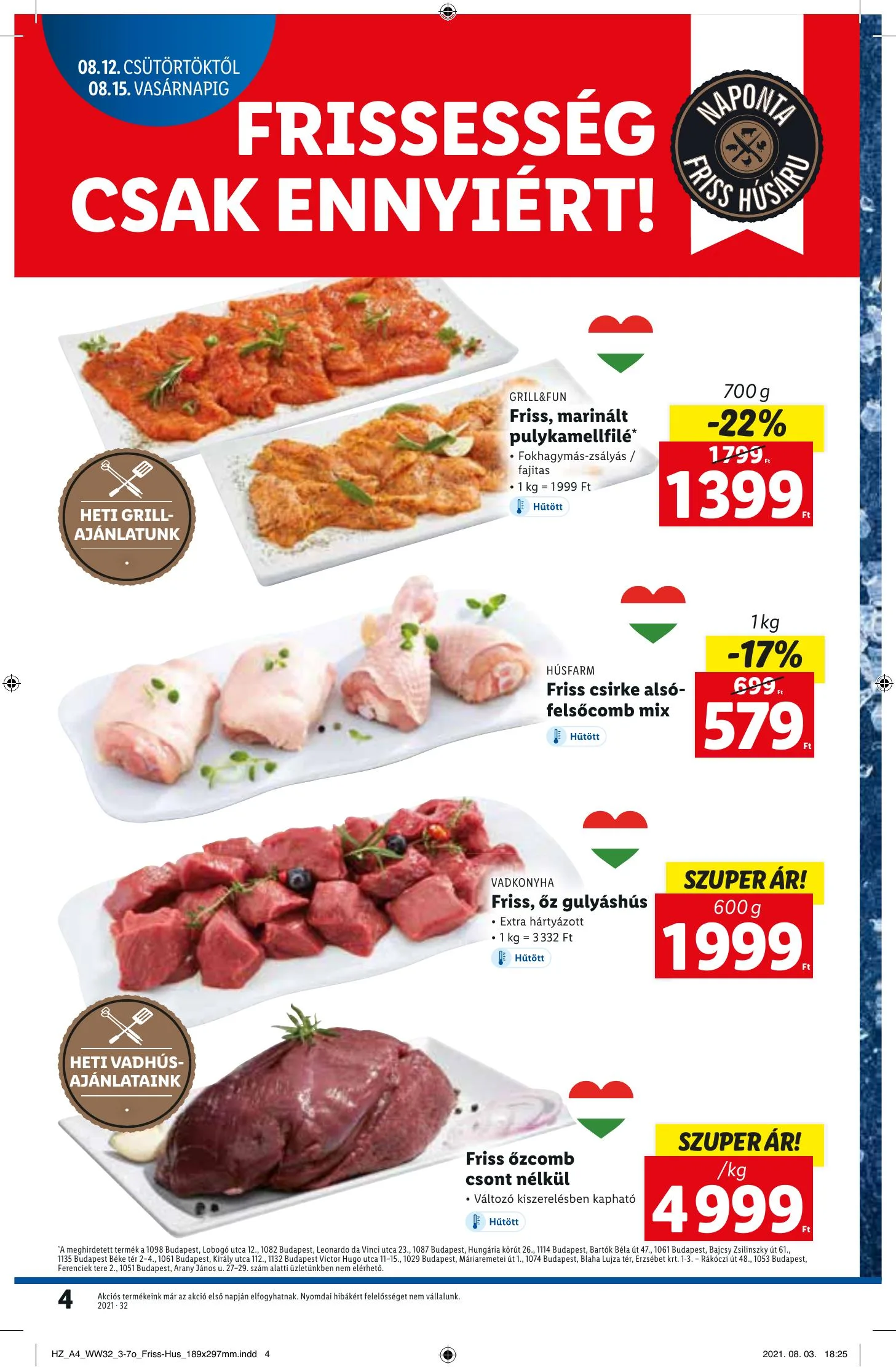 Lidl akciós újság 08.12–08.18 – 4. oldal
