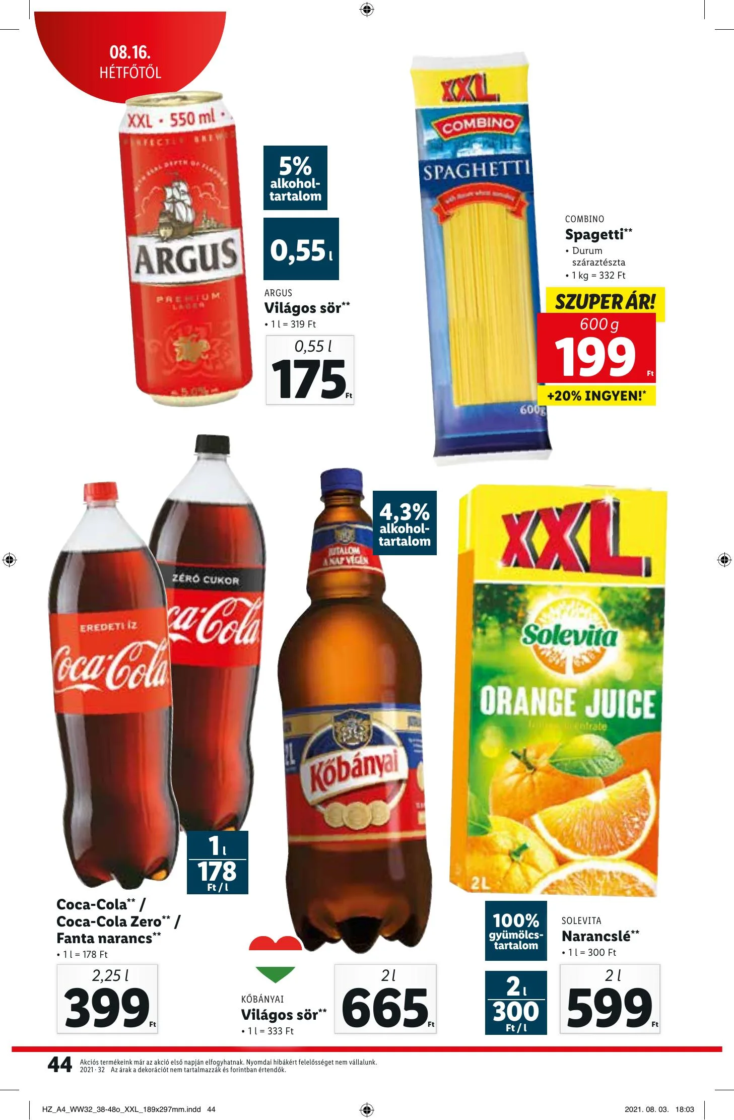 Lidl akciós újság 08.12–08.18 – 44. oldal