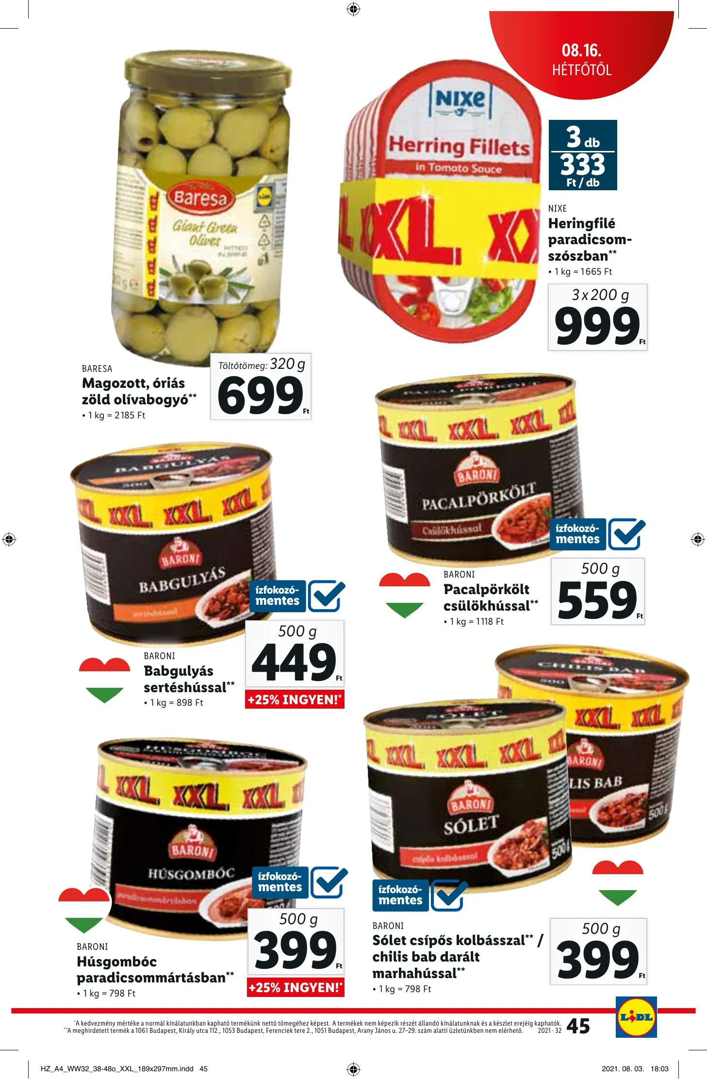 Lidl akciós újság 08.12–08.18 – 45. oldal