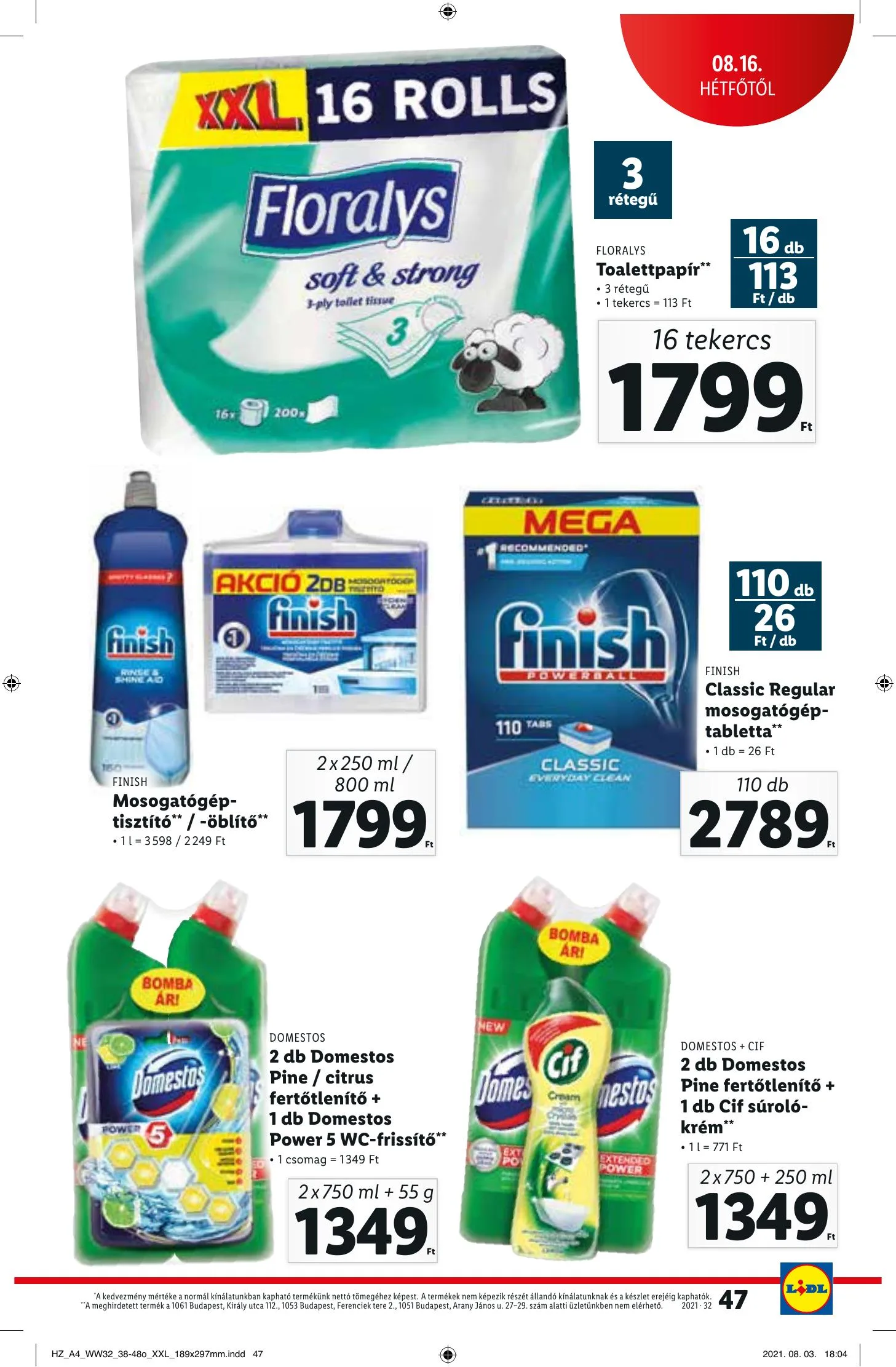 Lidl akciós újság 08.12–08.18 – 47. oldal
