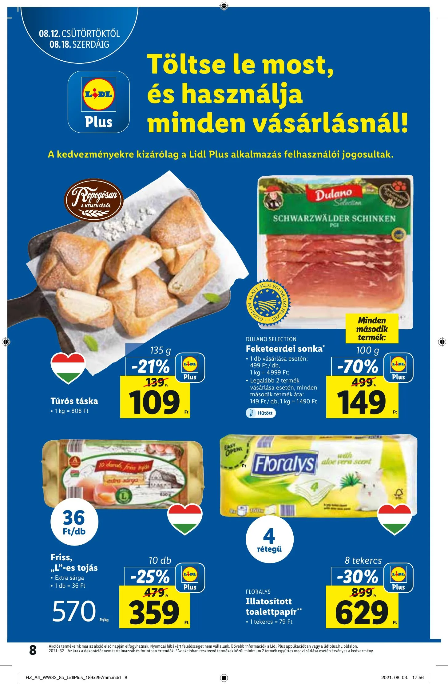 Lidl akciós újság 08.12–08.18 – 8. oldal