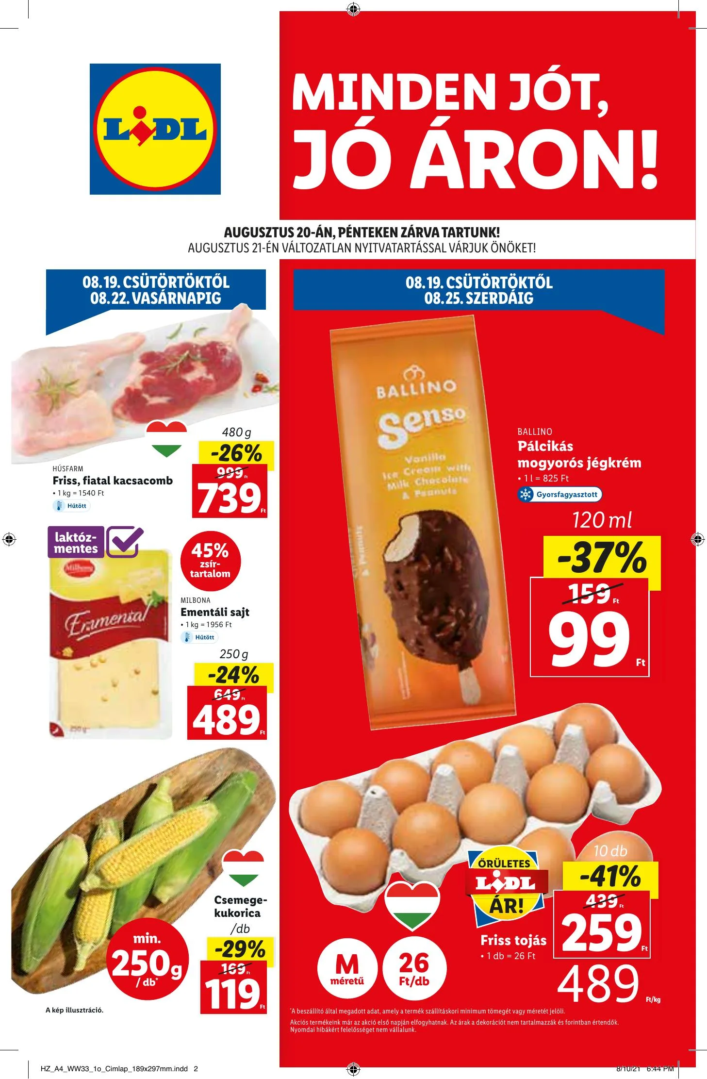 Lidl akciós újság 08.19–08.25