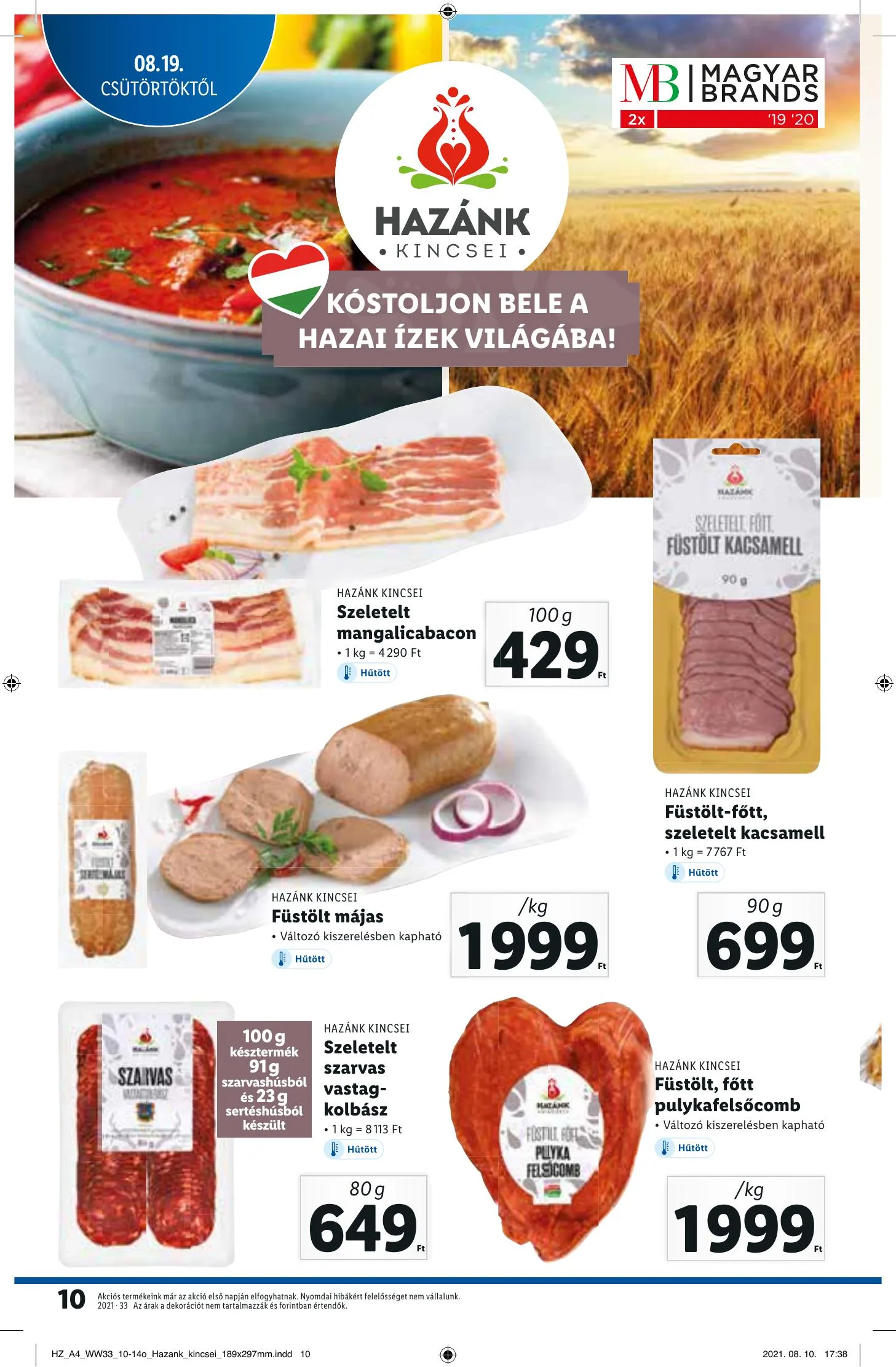 Lidl akciós újság 08.19–08.25 – 10. oldal