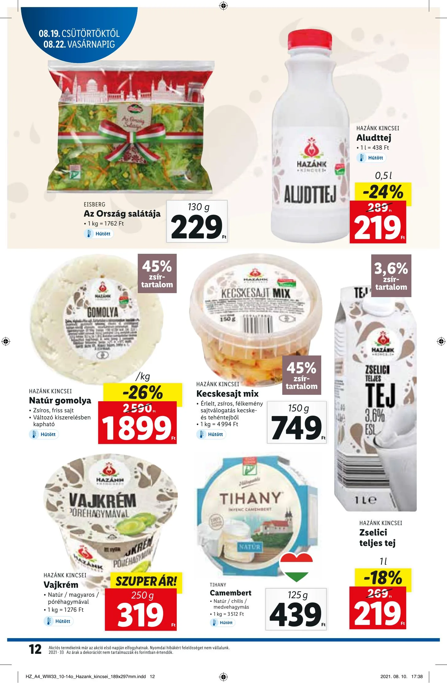 Lidl akciós újság 08.19–08.25 – 12. oldal