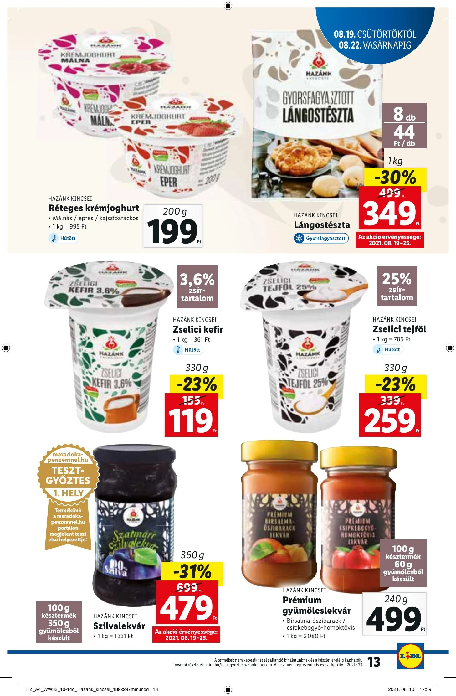 Lidl akciós újság 08.19–08.25 – 13. oldal