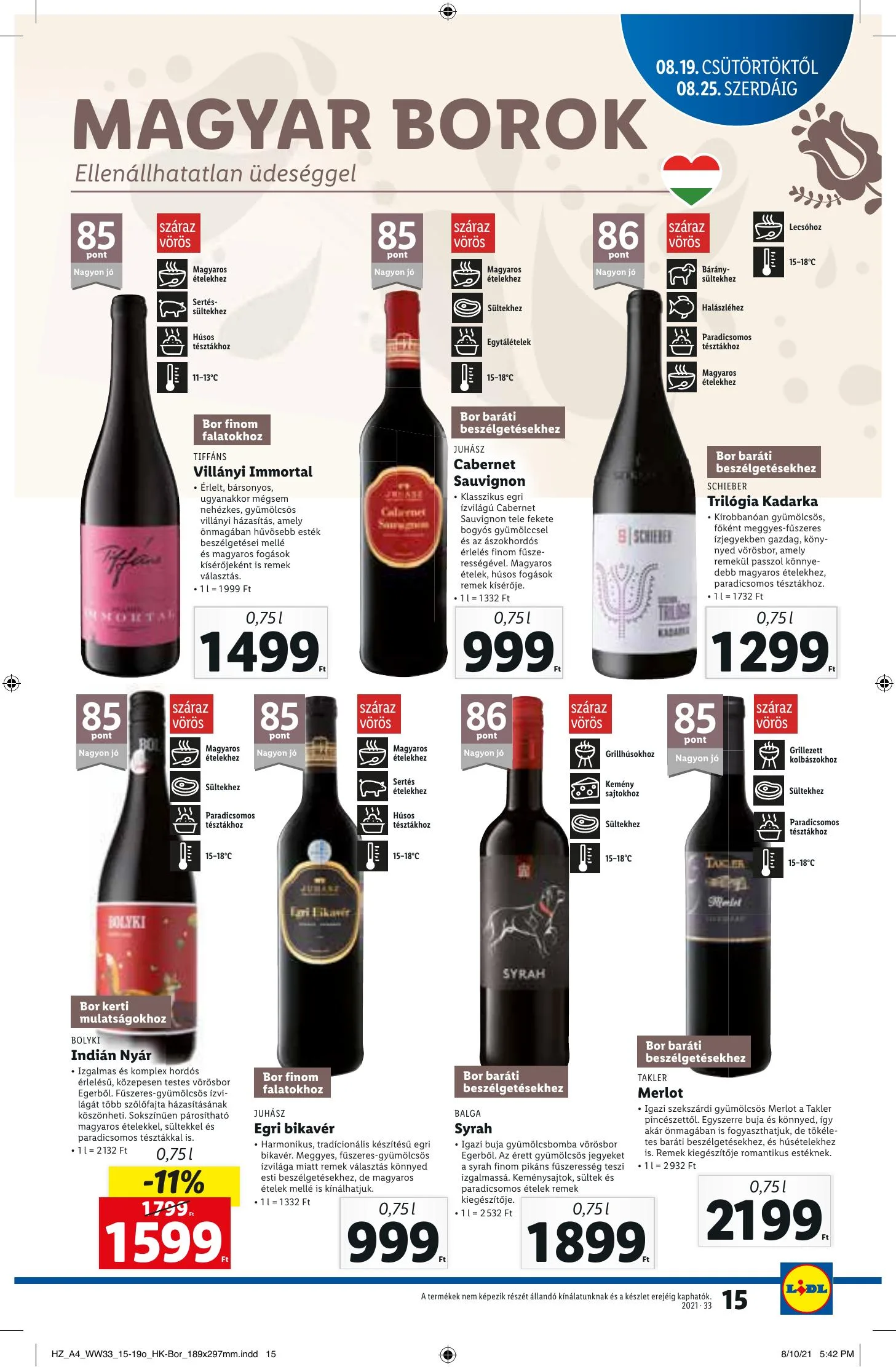 Lidl akciós újság 08.19–08.25 – 15. oldal