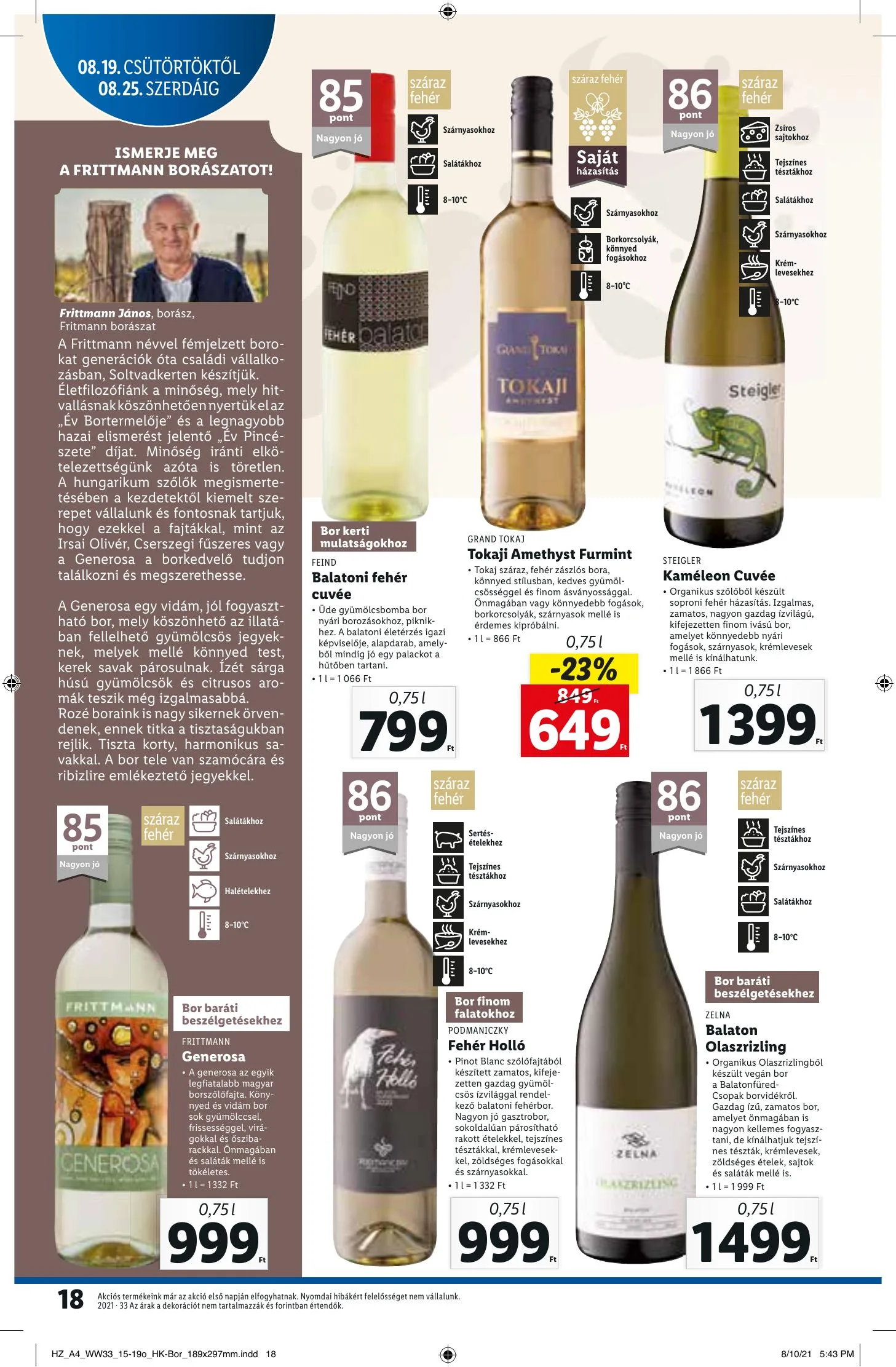 Lidl akciós újság 08.19–08.25 – 18. oldal