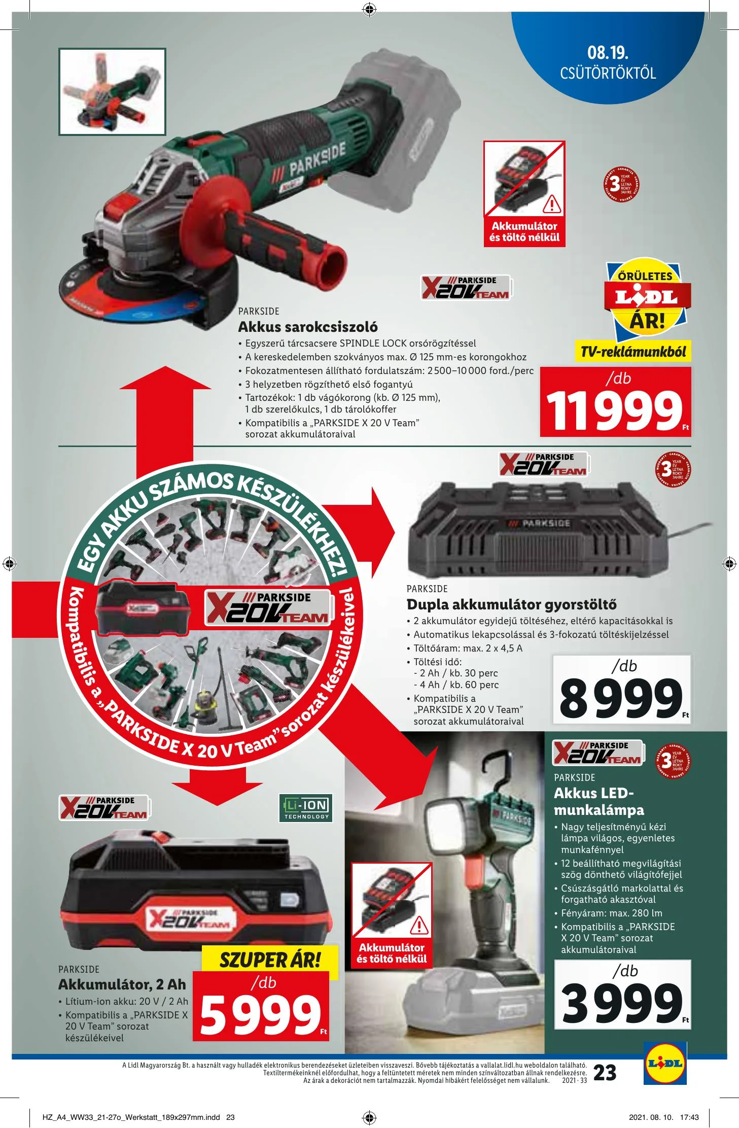 Lidl akciós újság 08.19–08.25 – 23. oldal