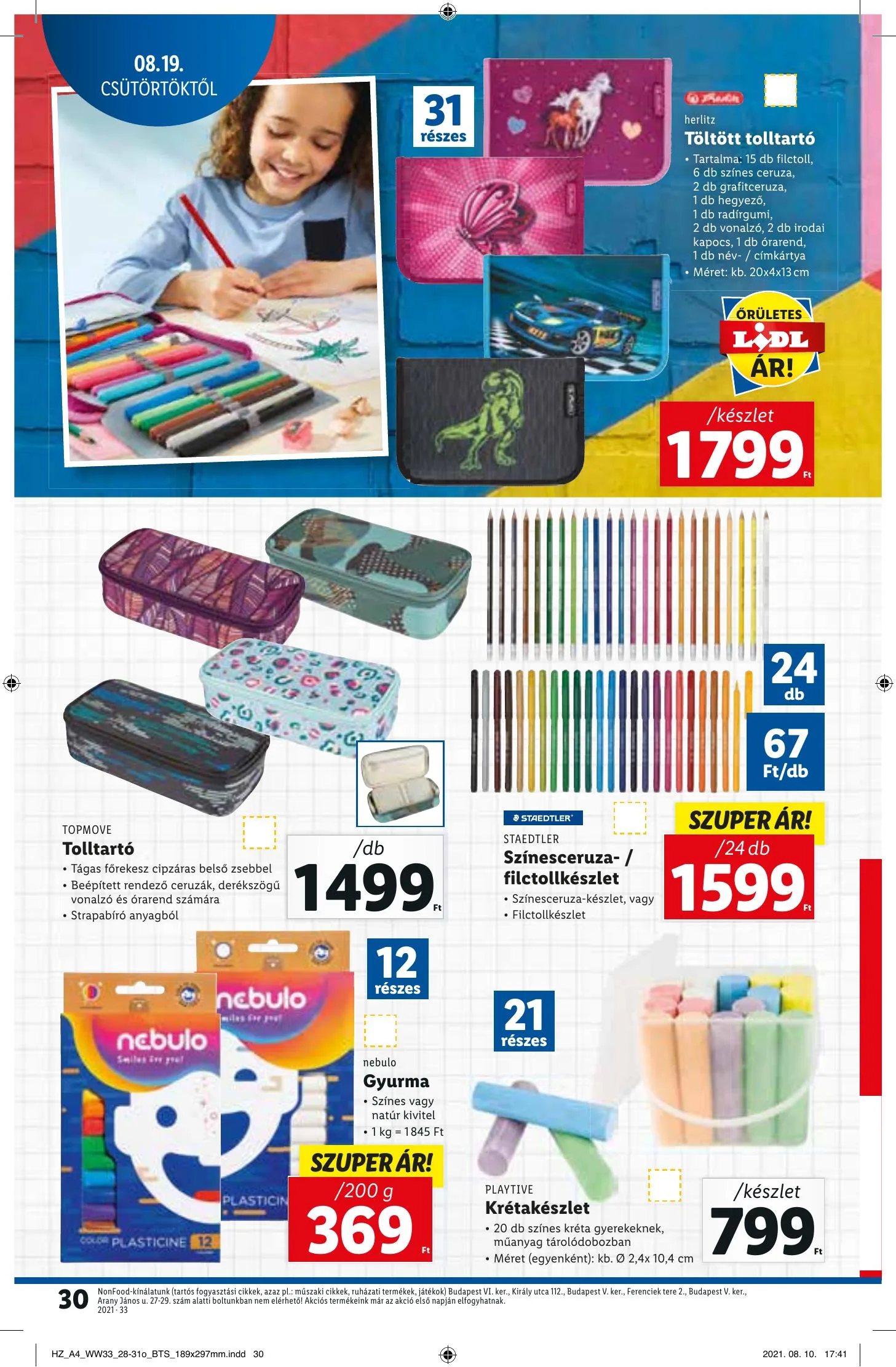 Lidl akciós újság 08.19–08.25 – 30. oldal
