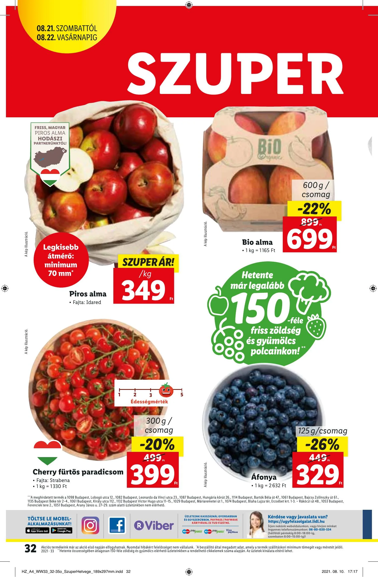 Lidl akciós újság 08.19–08.25 – 32. oldal