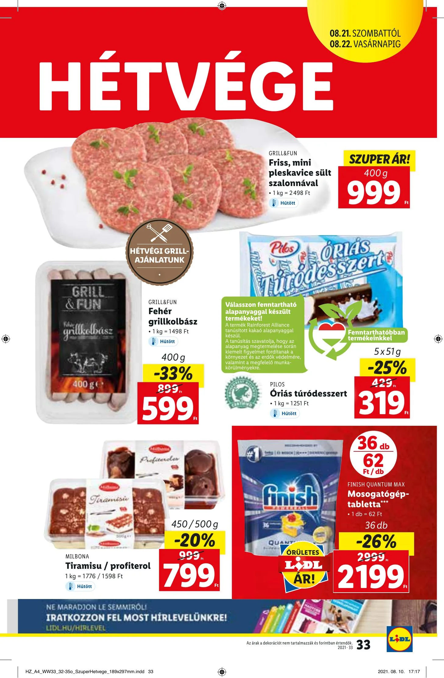 Lidl akciós újság 08.19–08.25 – 33. oldal