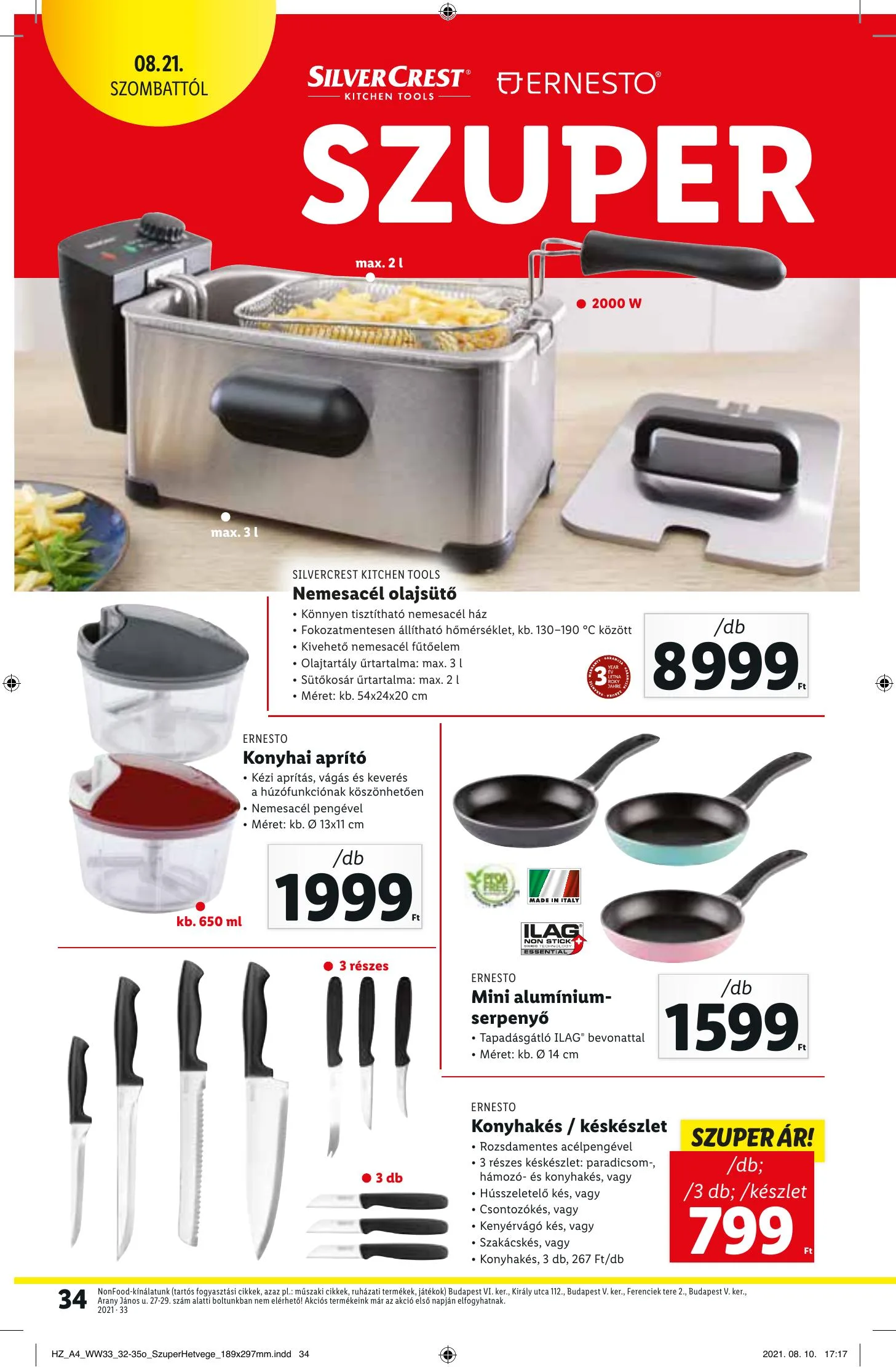 Lidl akciós újság 08.19–08.25 – 34. oldal