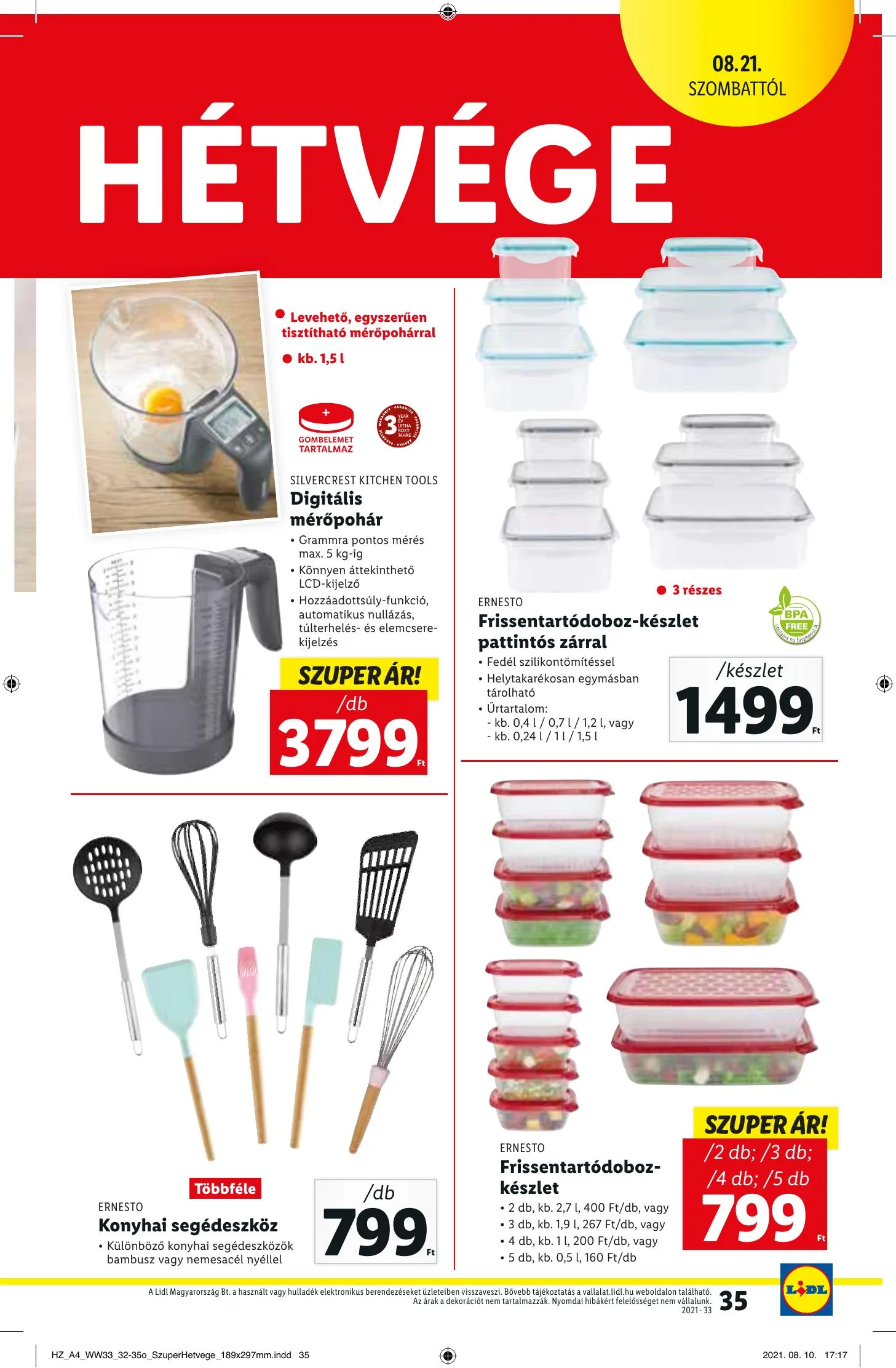 Lidl akciós újság 08.19–08.25 – 35. oldal