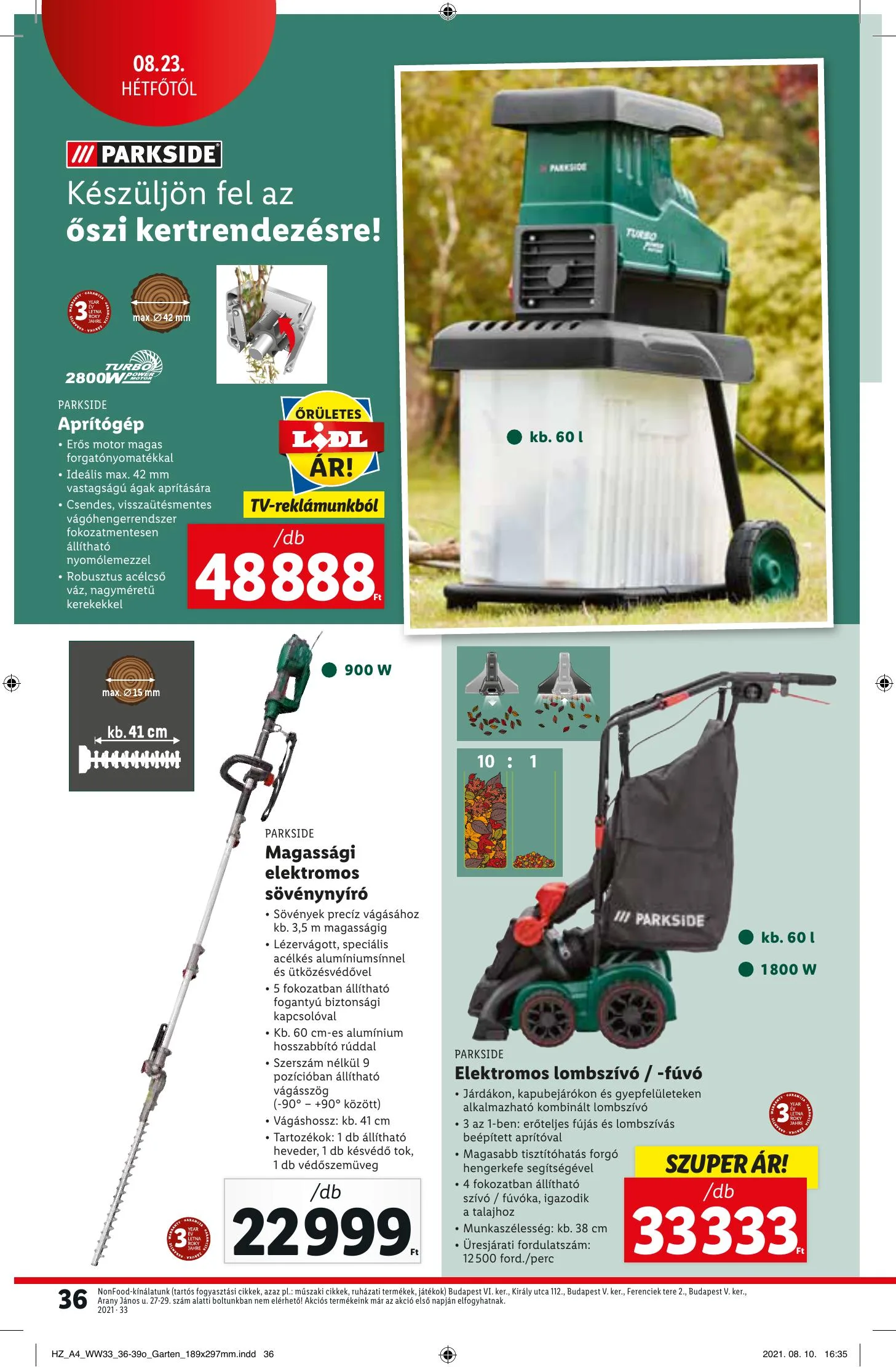 Lidl akciós újság 08.19–08.25 – 36. oldal